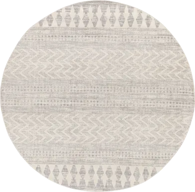 Sherbon V Off-White 7'10 Round Rug