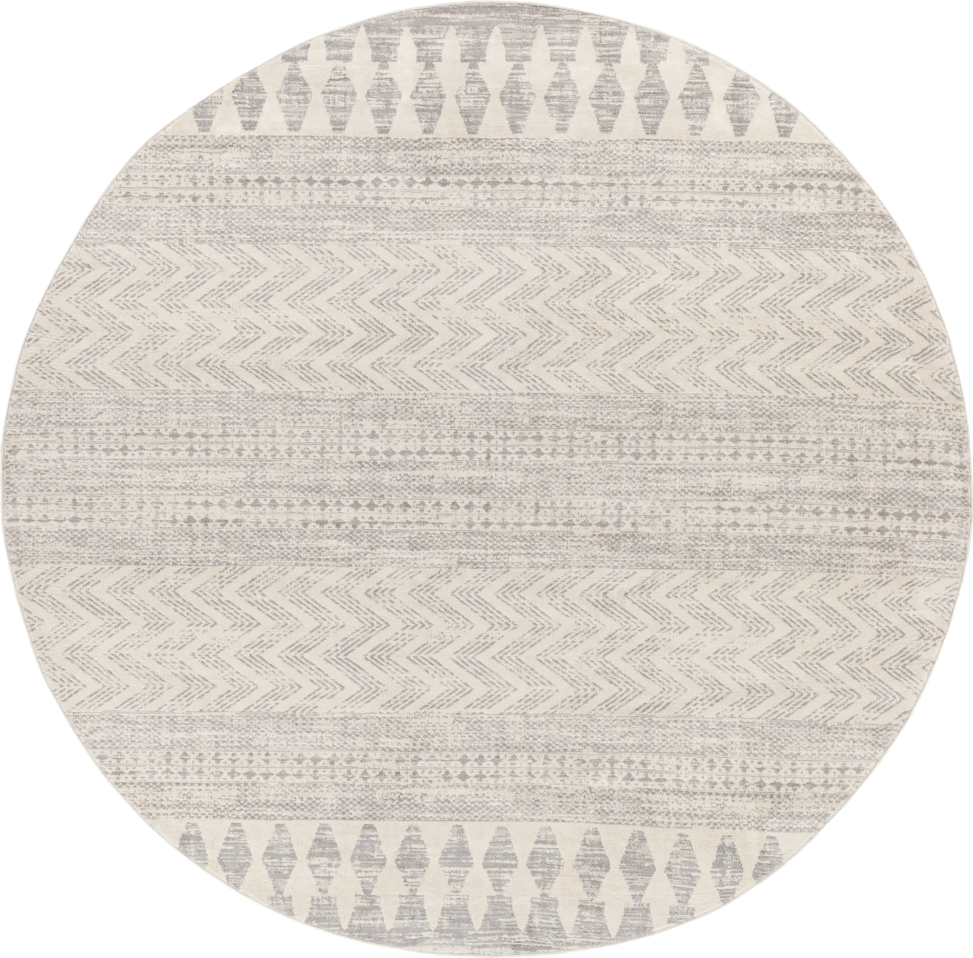 Sherbon V Off-White 7'10 Round Rug