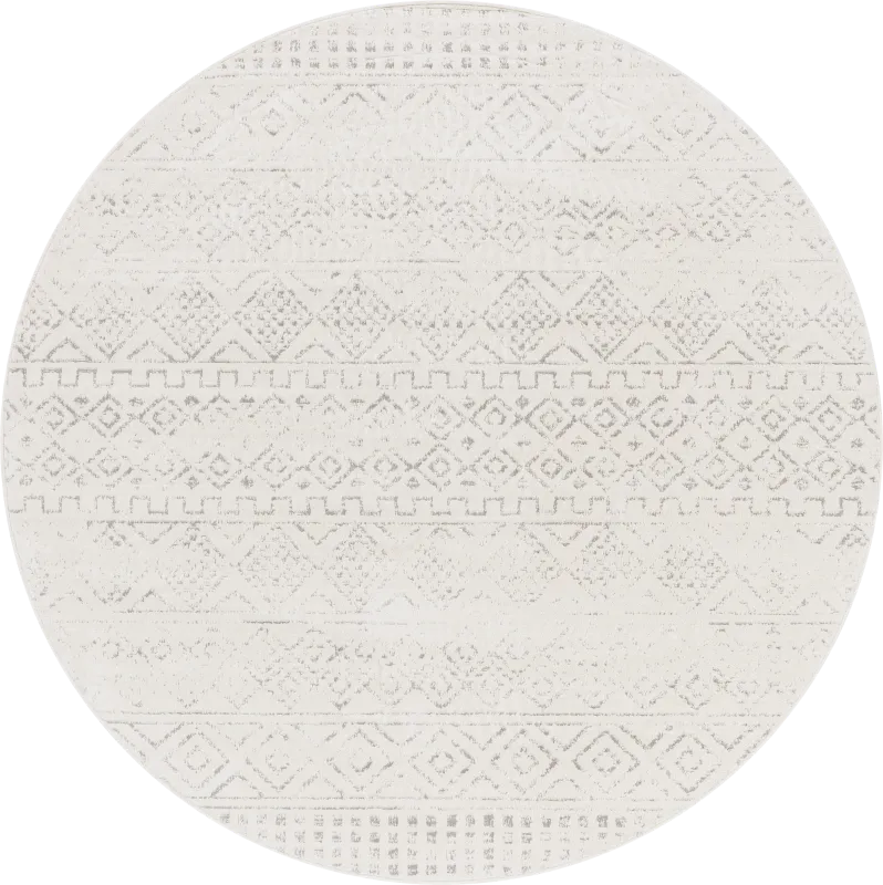 Sharease I Gray 6'7 Round Rug