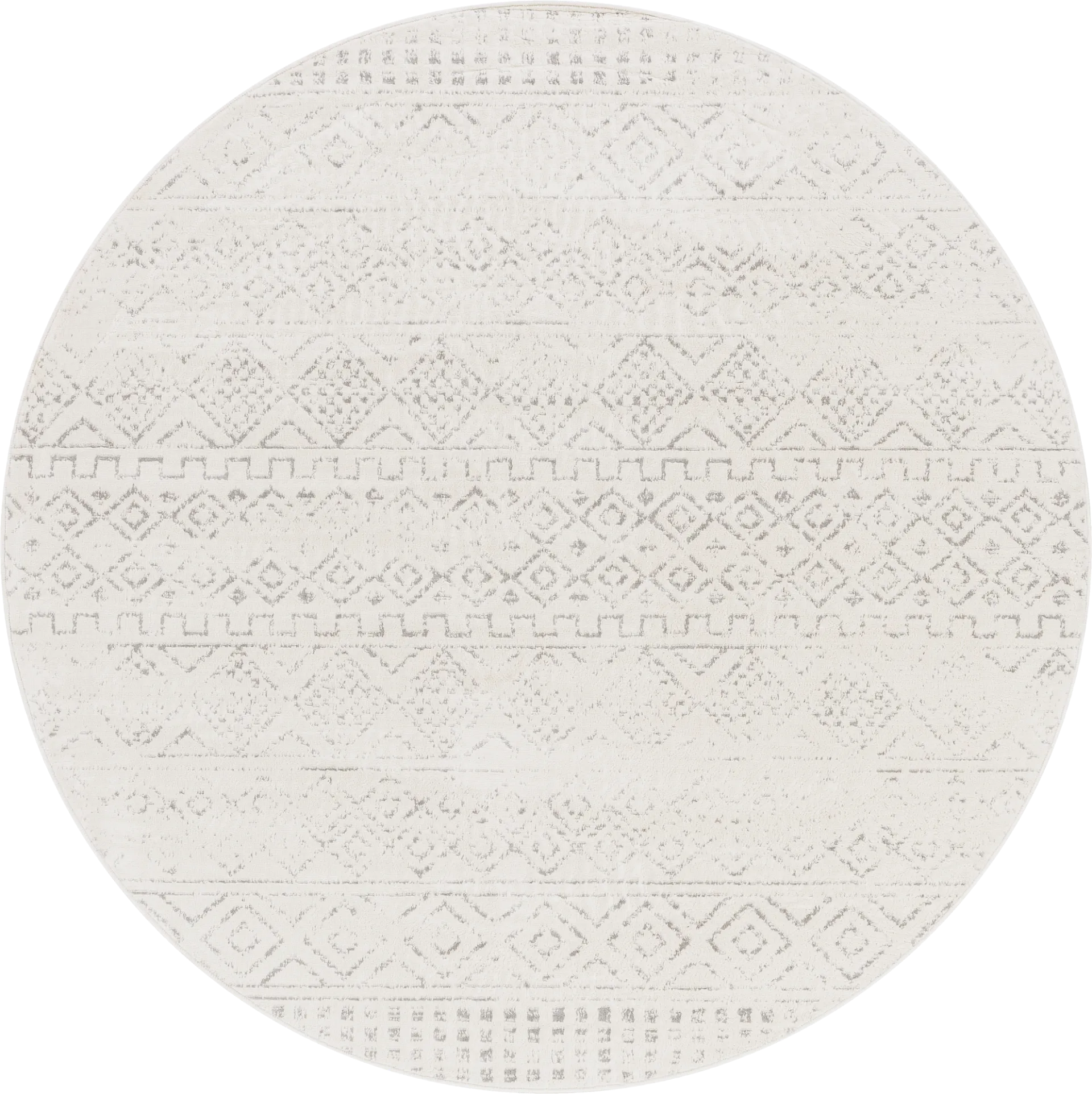 Sharease I Gray 6'7 Round Rug - Image 1
