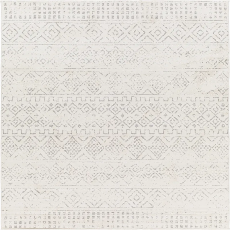 Shareease I Gray 6'7 Square Rug