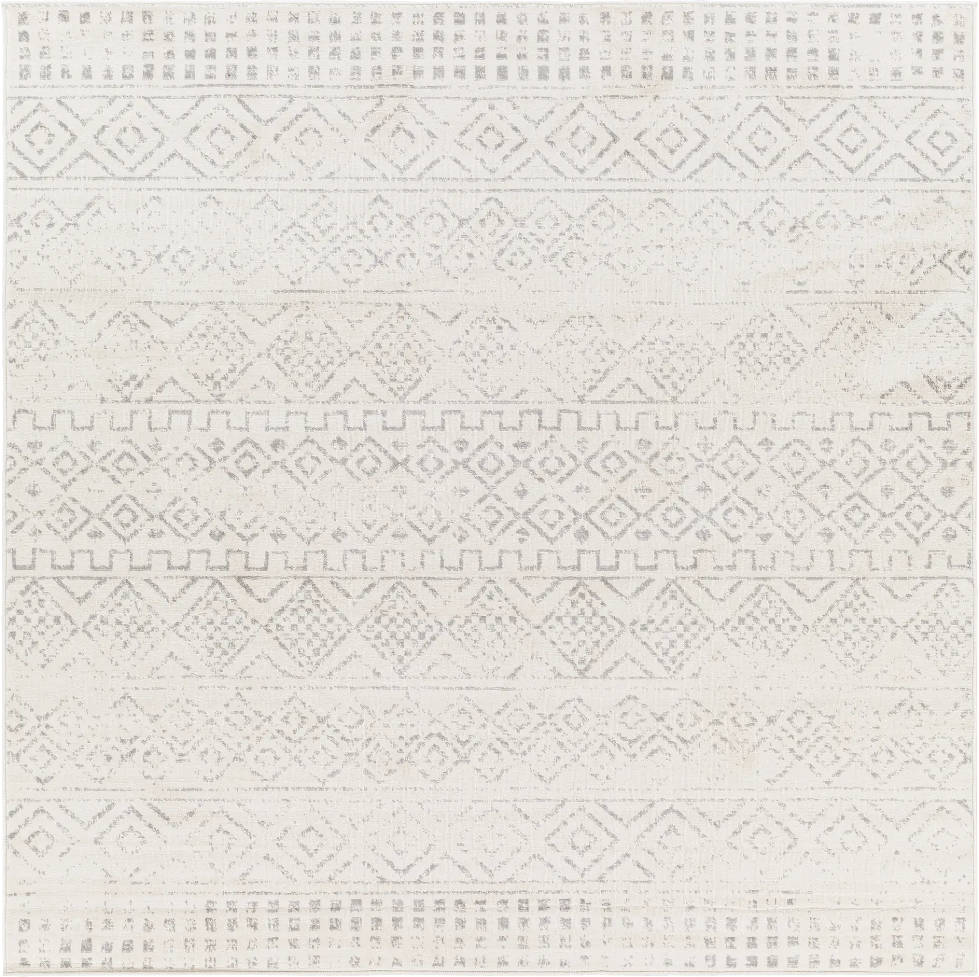Shareease I Gray 6'7 Square Rug