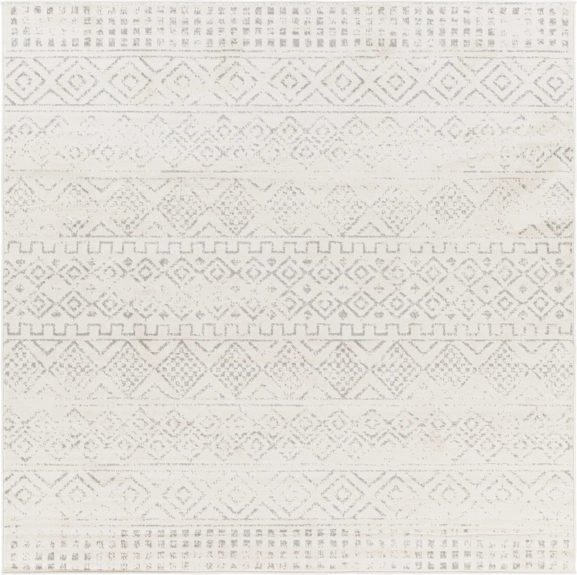 Shareease I Gray 6'7 Square Rug - Image 1