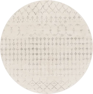 Sharease II Off-White 6'7 Round Rug