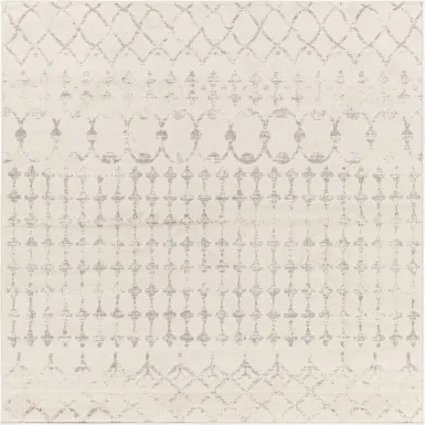 Sharease II Off-White 6'7 Square Rug