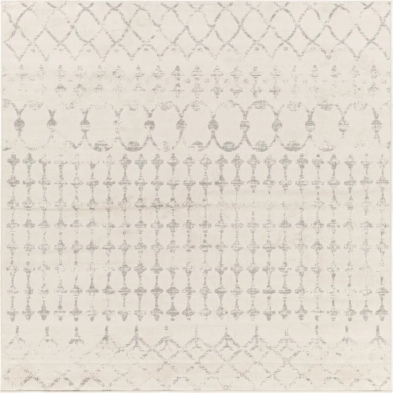 Sharease II Off-White 6'7 Square Rug