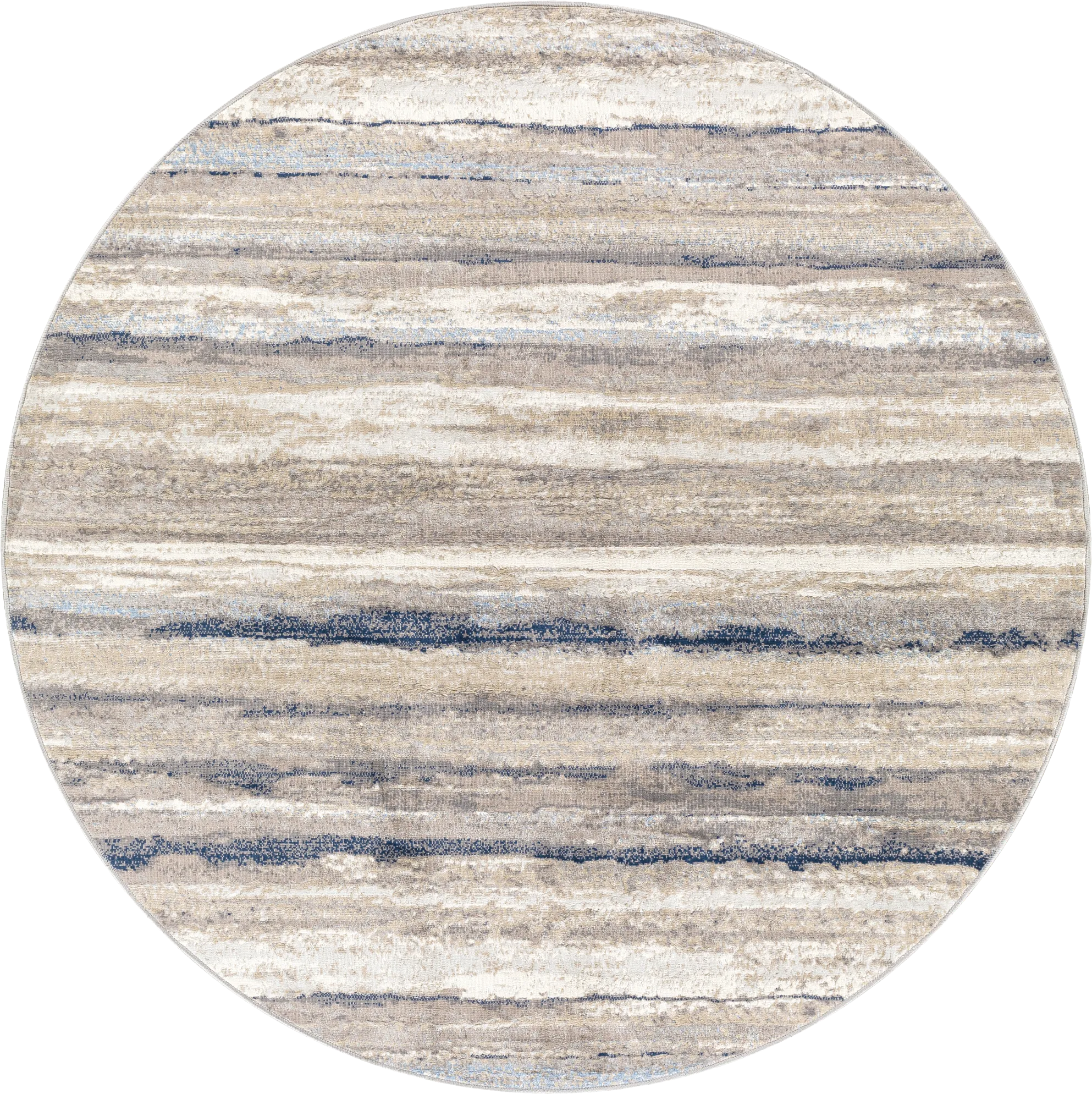 Sharease III Navy 6'7 Round Rug - Thumbnail - Image 1