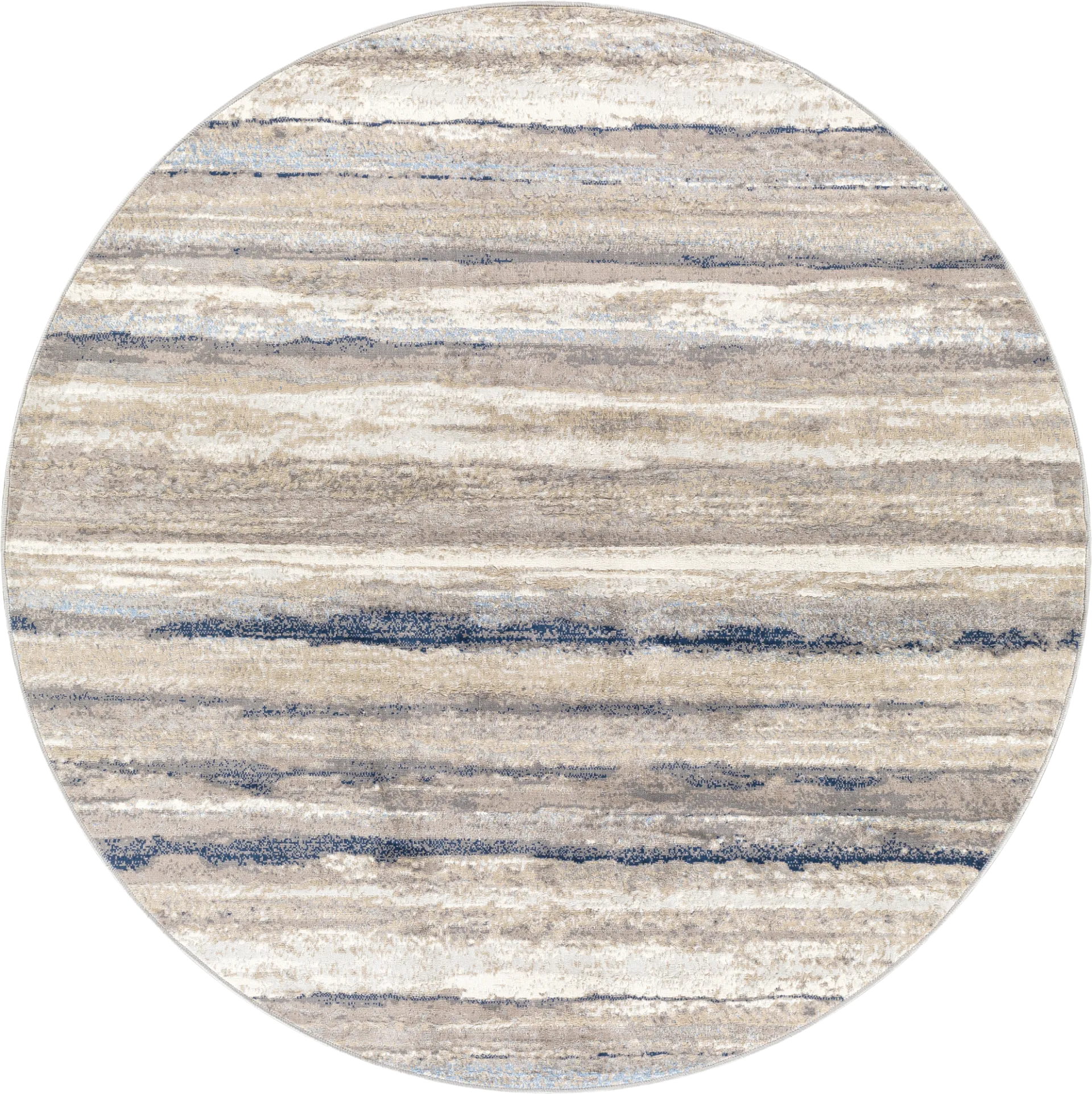 Sharease III Navy 6'7 Round Rug - Image 1