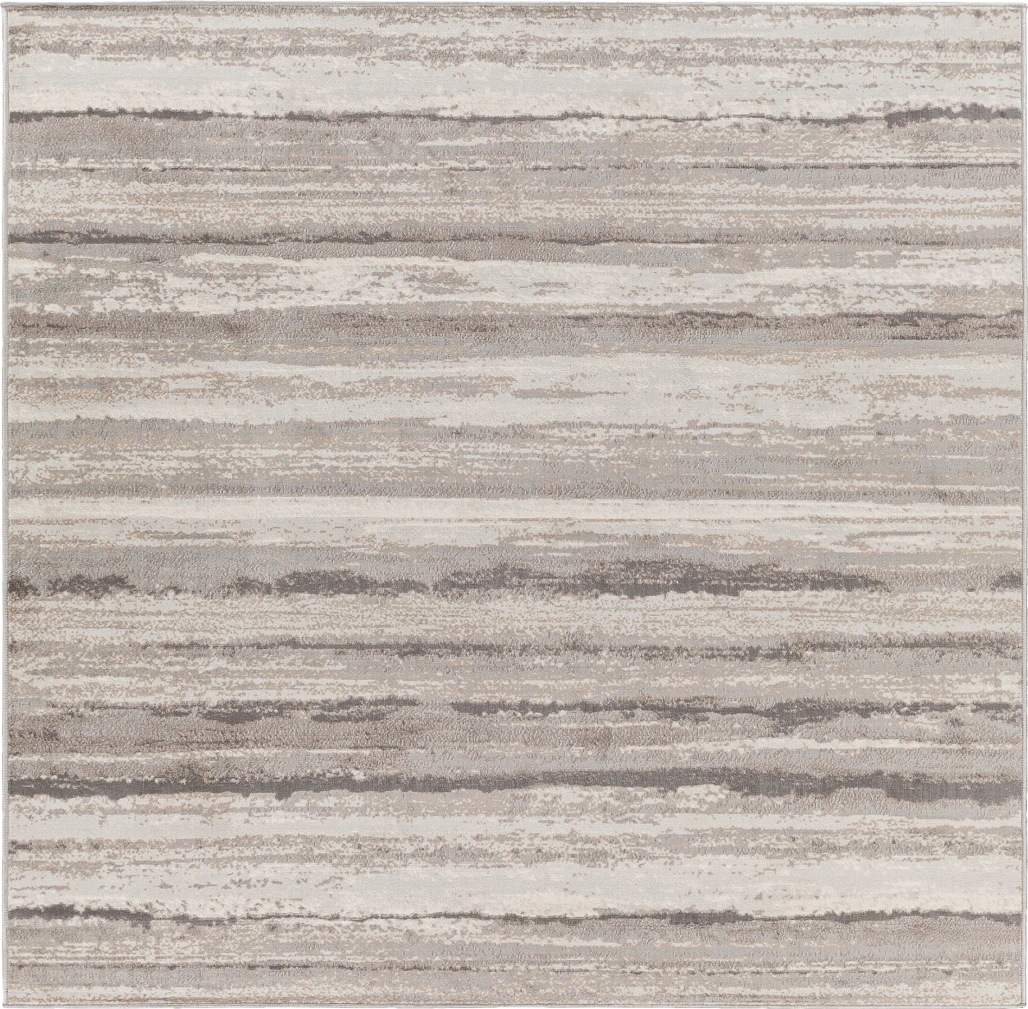 Sherbon III Gray 6'7 Square Rug - Thumbnail - Image 1