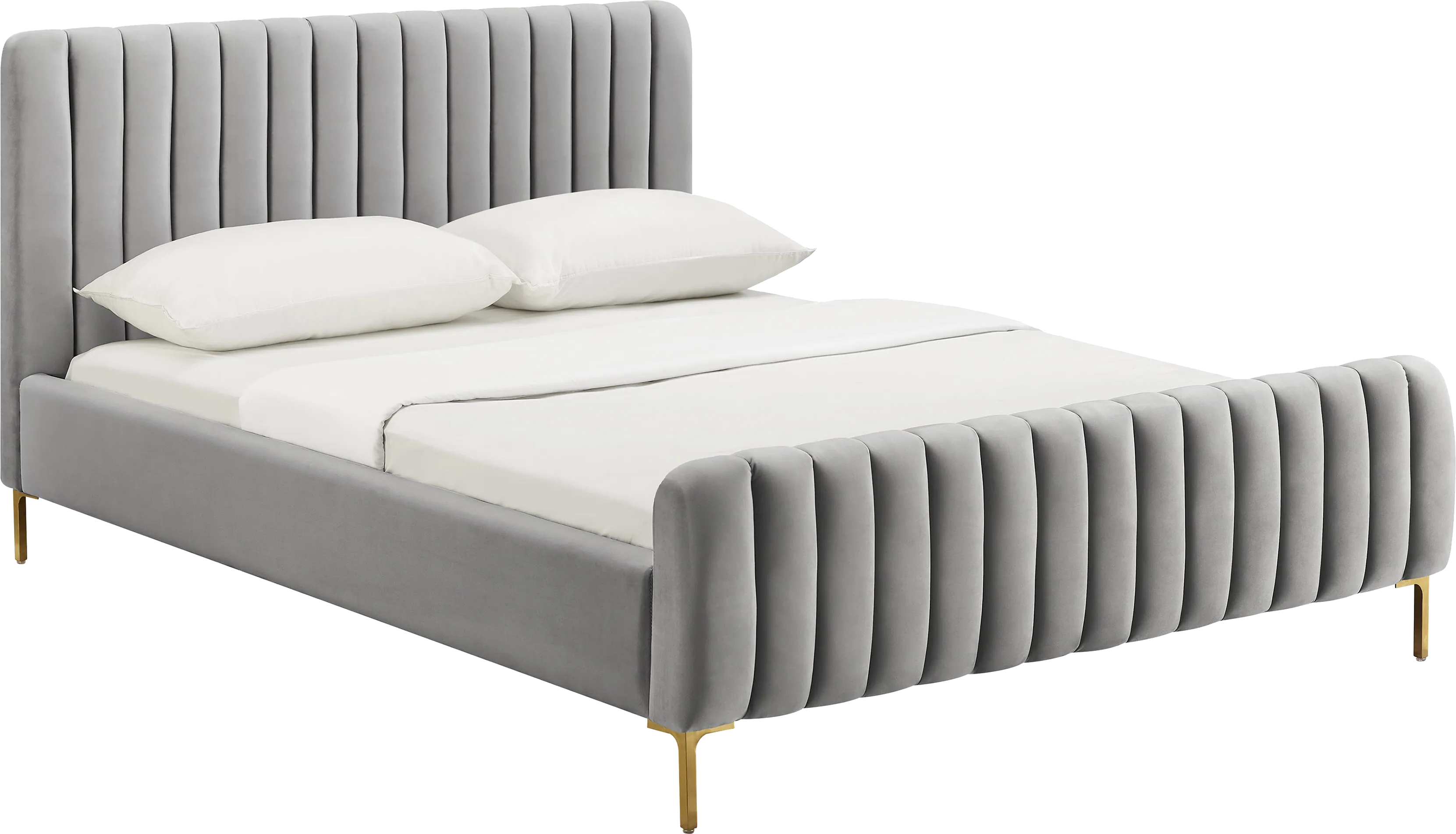 Delia May Gray Full Bed - Thumbnail - Image 1