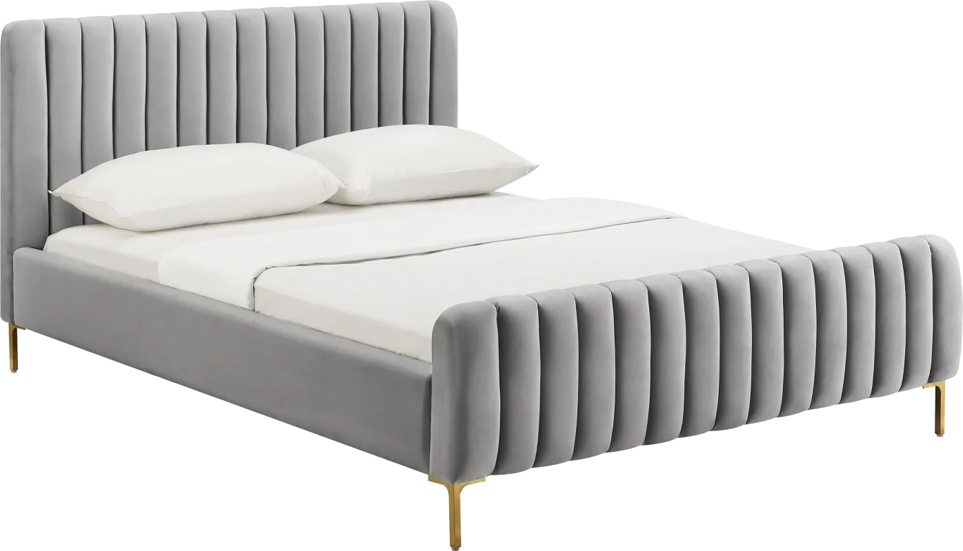 Delia May Gray Full Bed