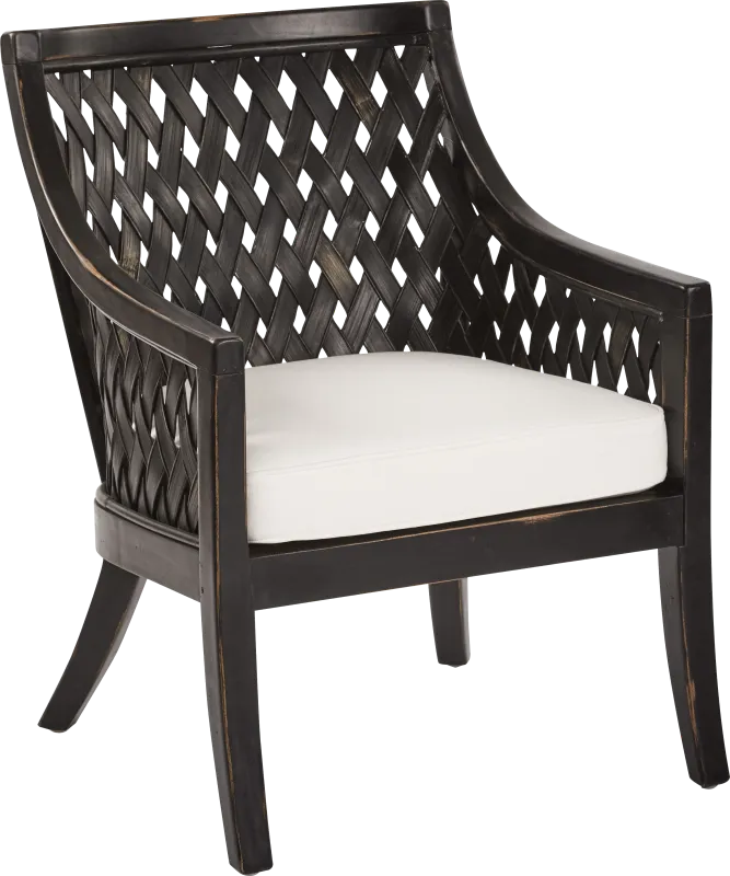 Lanian Black Accent Chair