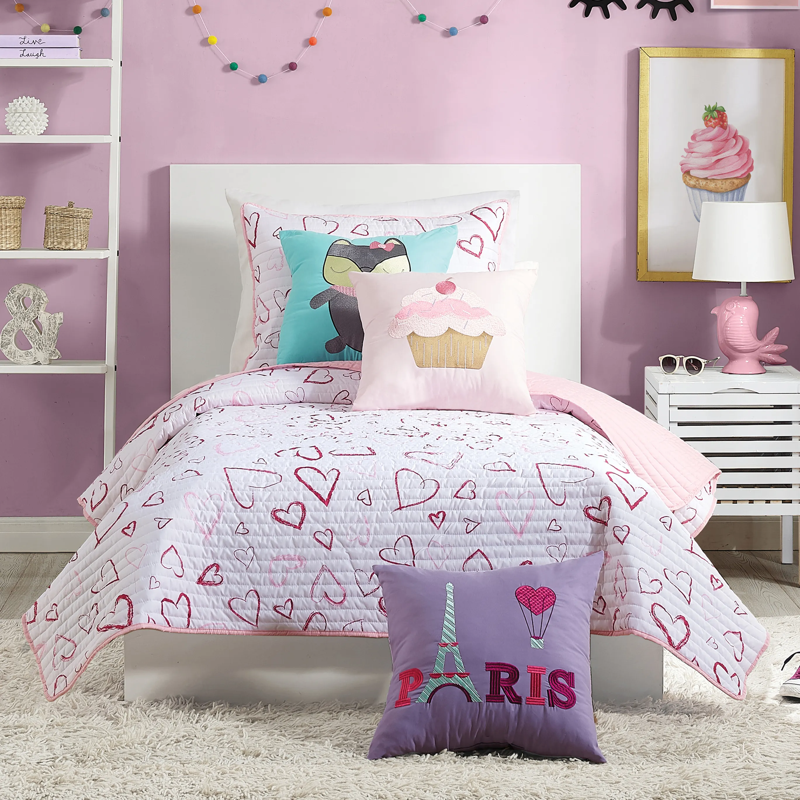 Kids Monfreya Pink Twin Quilt - Thumbnail - Image 1