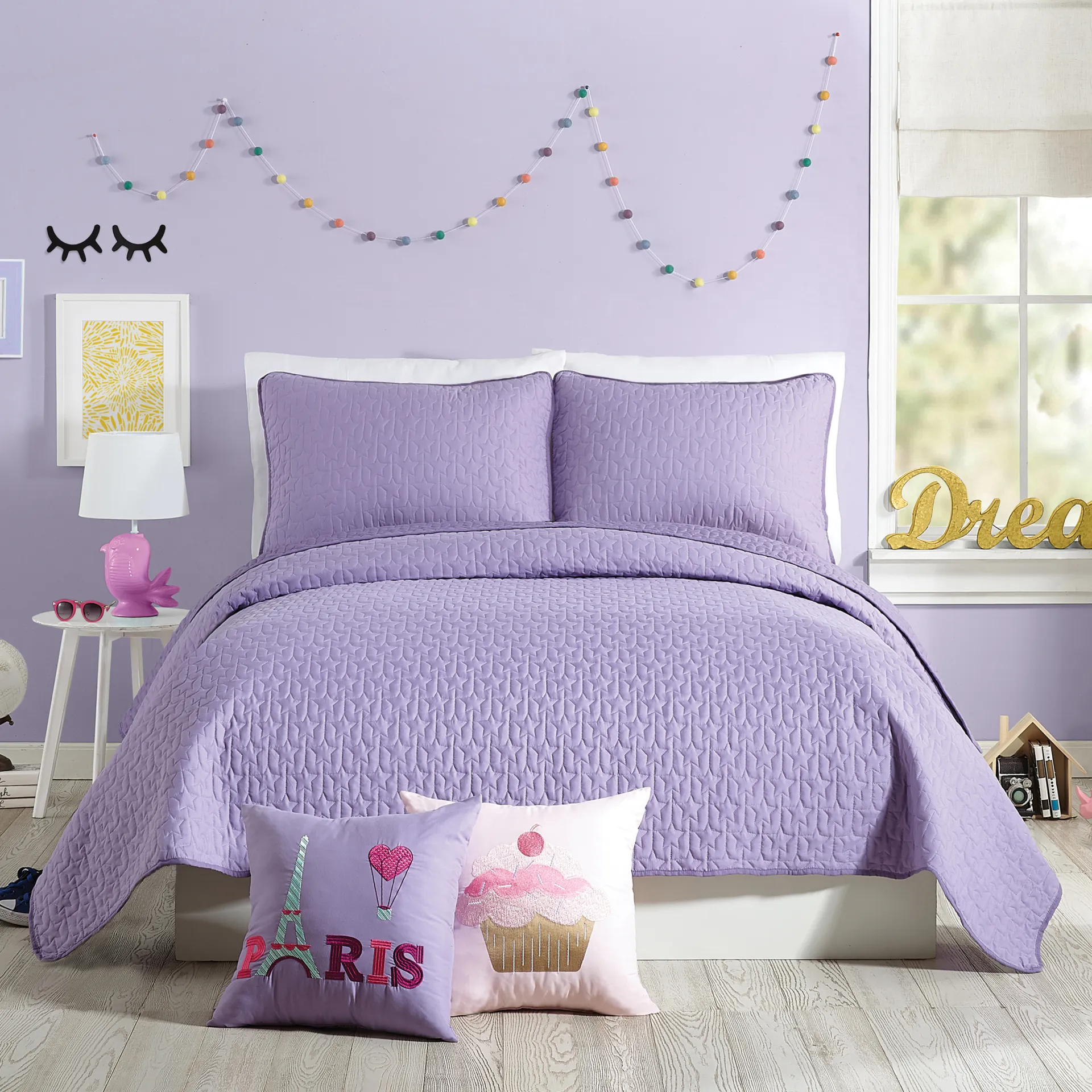 Kids Milhaven Purple Full/Queen Quilt - Image 1