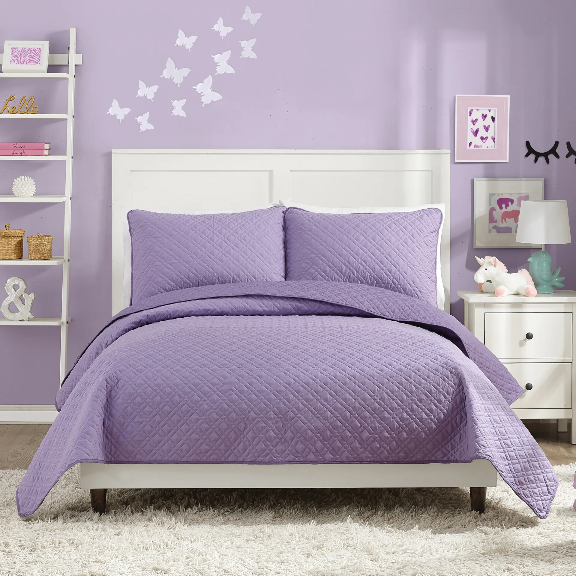 Kids Mintbrook Purple Full/Queen Quilt - Image 1