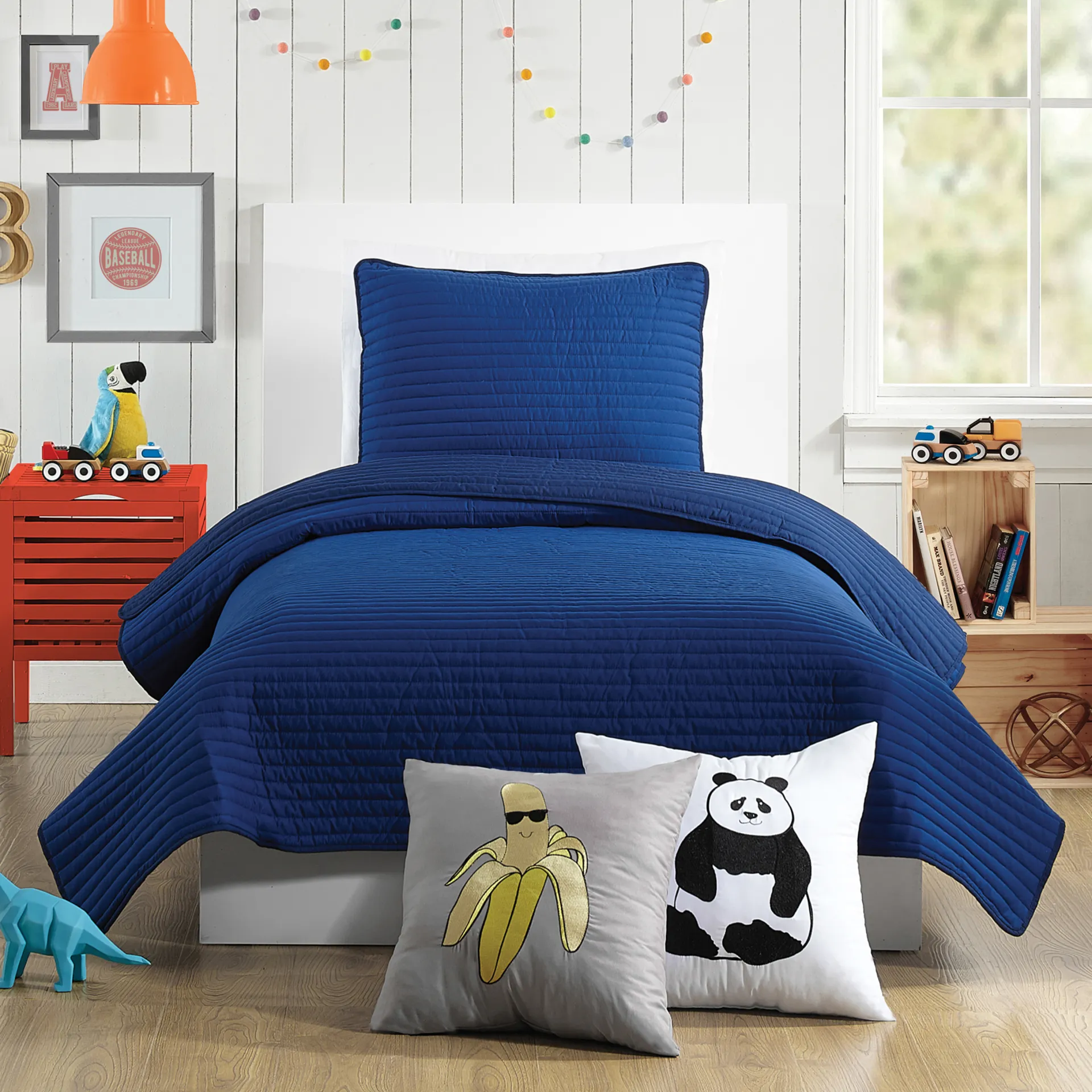 Kids Milhaven Blue Twin Quilt - Image 1