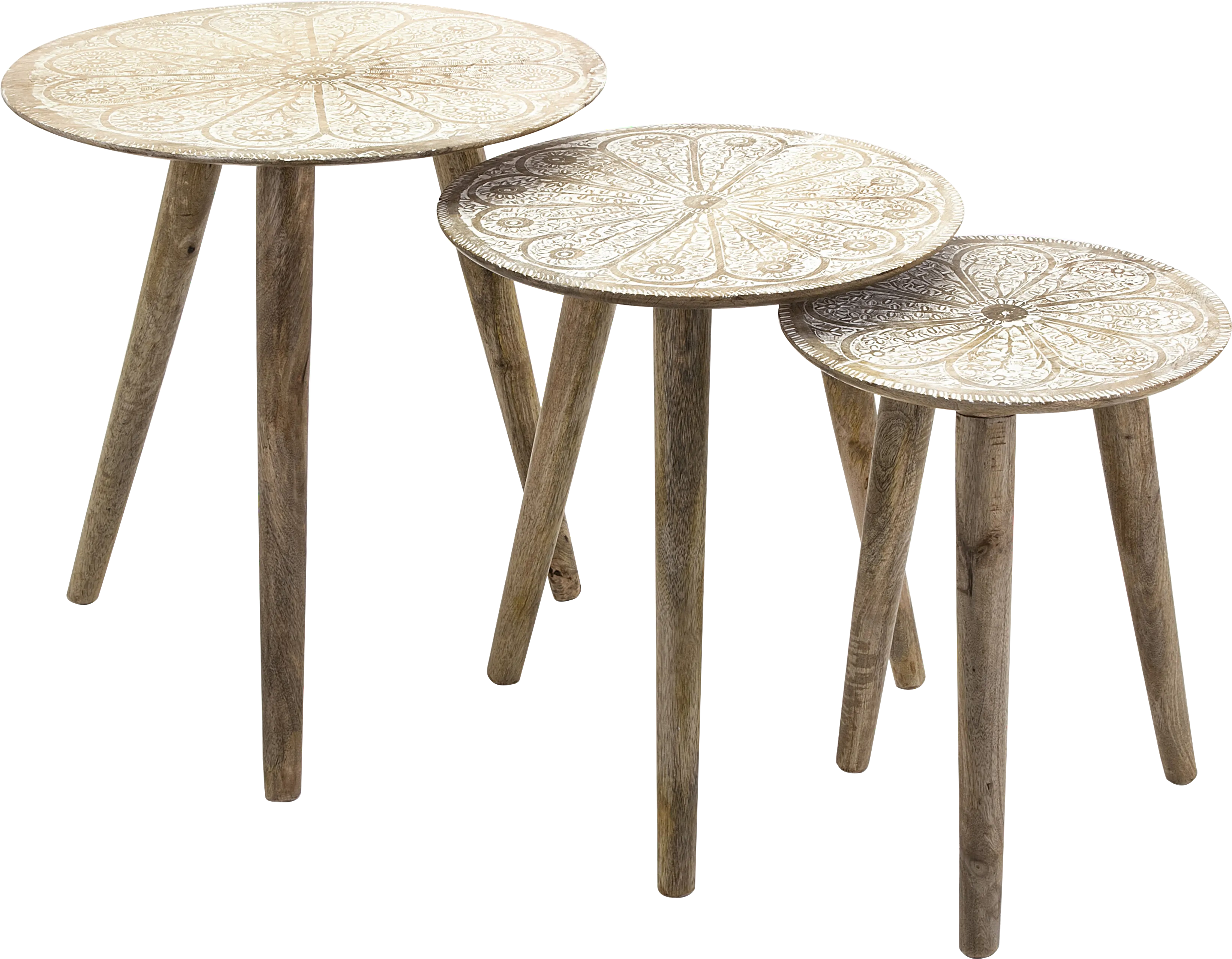 Airdrie Brown Nesting Tables, Set of 3