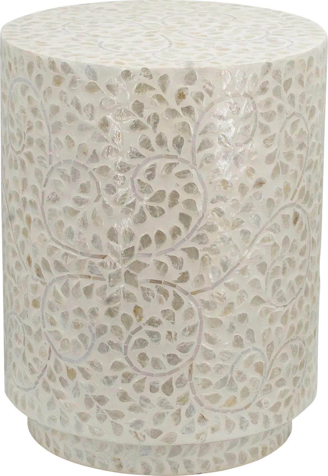 Bossant White Accent Stool - Thumbnail - Image 1