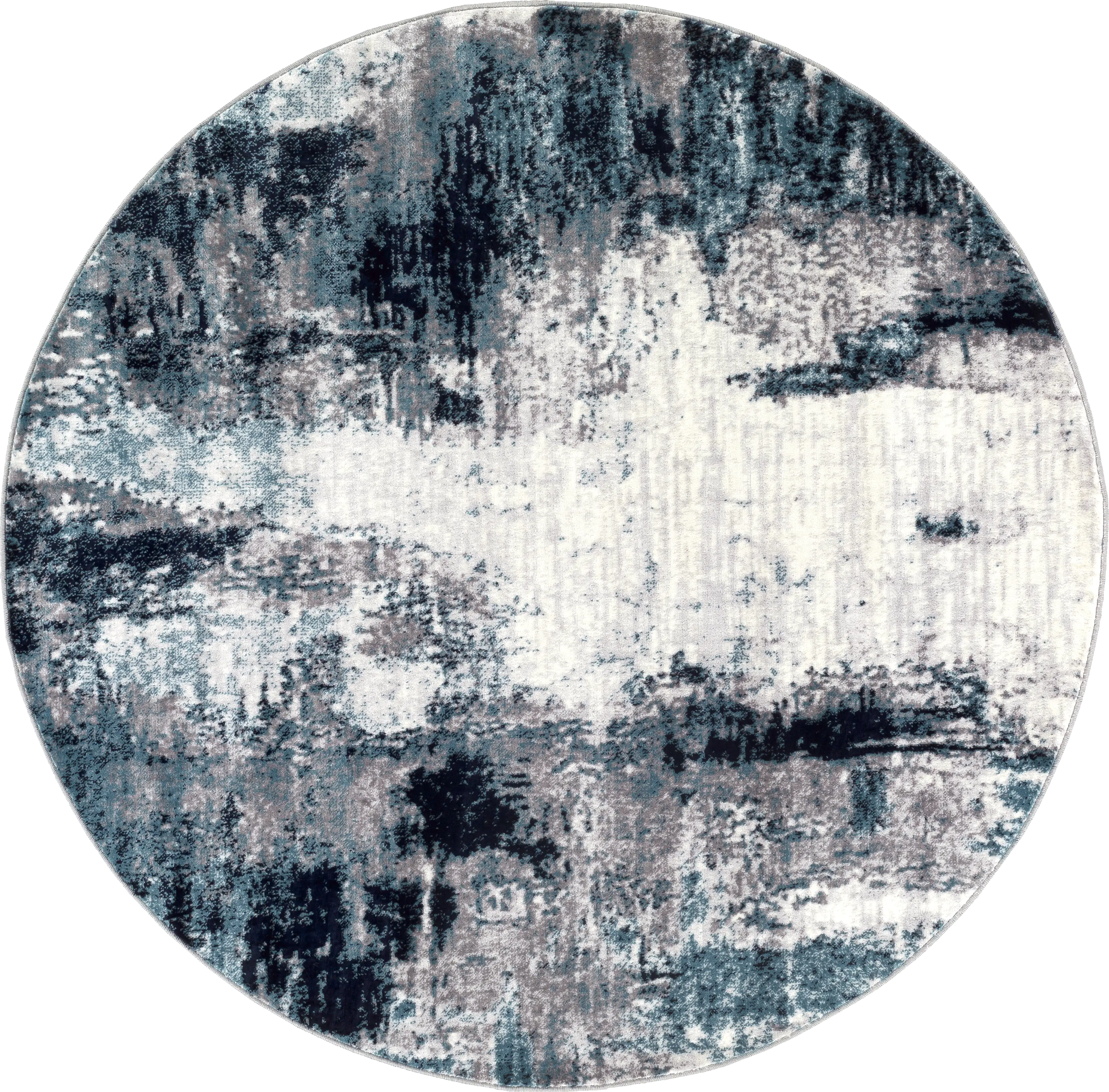 Polvogt I Blue 5'3 Round Rug - Thumbnail - Image 1