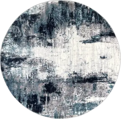 Polvogt I Blue 5'3 Round Rug