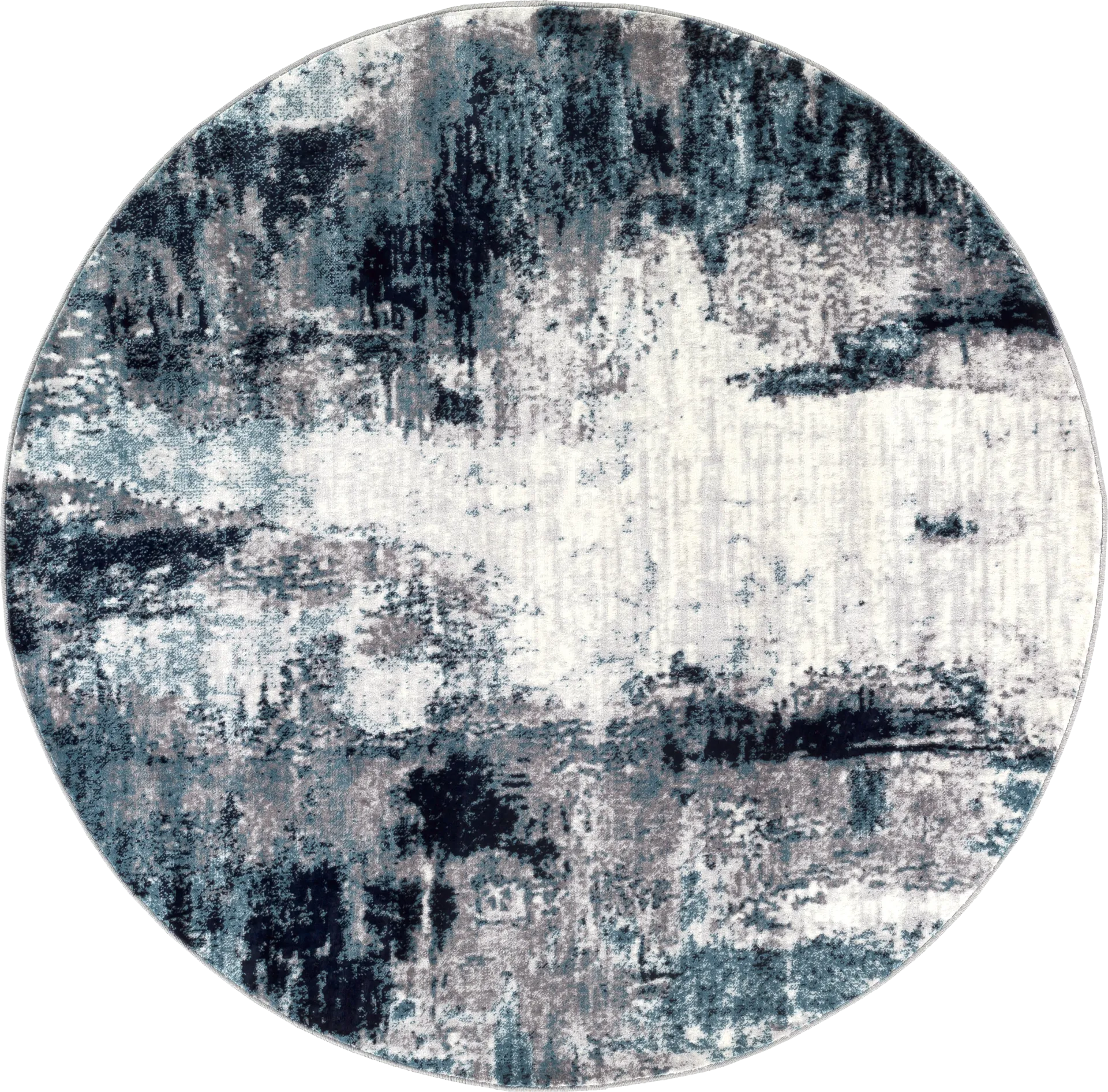 Polvogt I Blue 5'3 Round Rug - Image 1