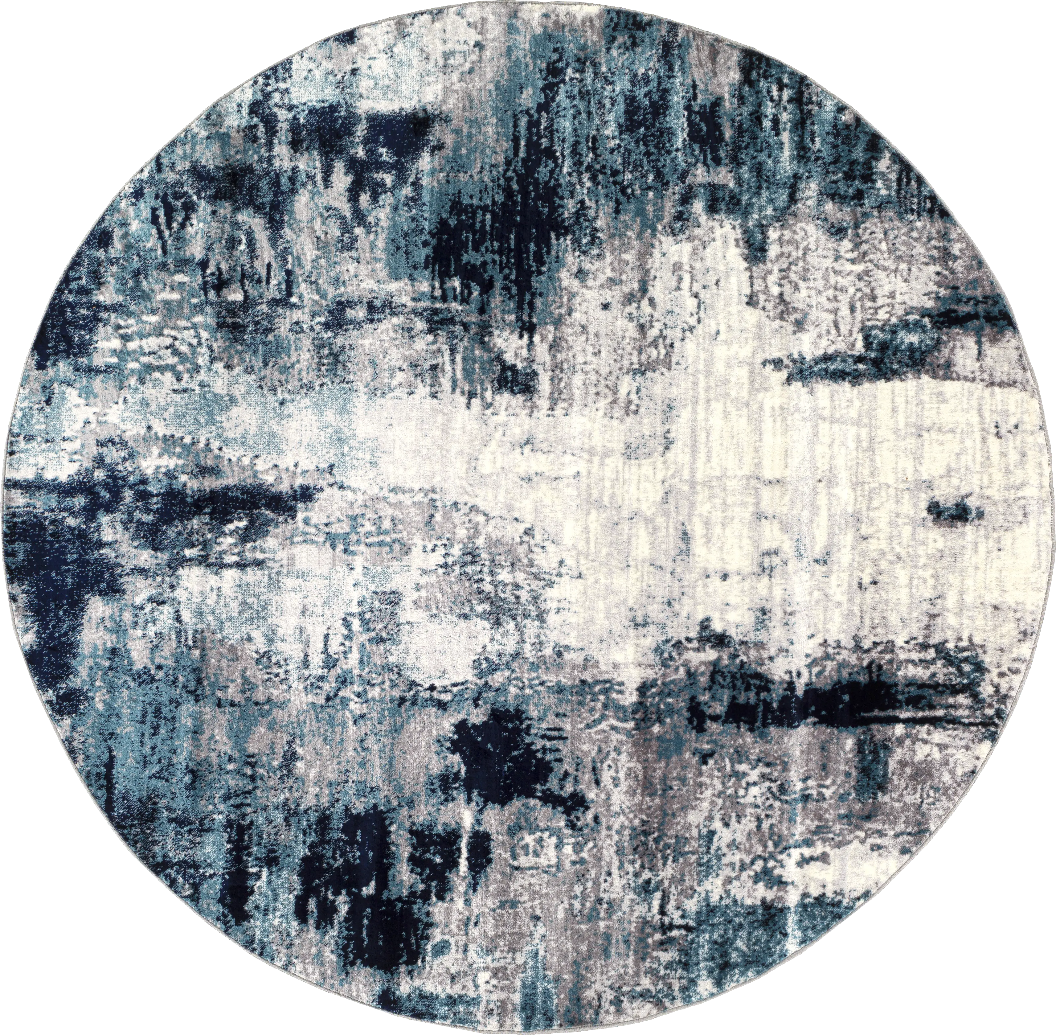 Polvogt I Blue 6'7 Round Rug - Thumbnail - Image 1