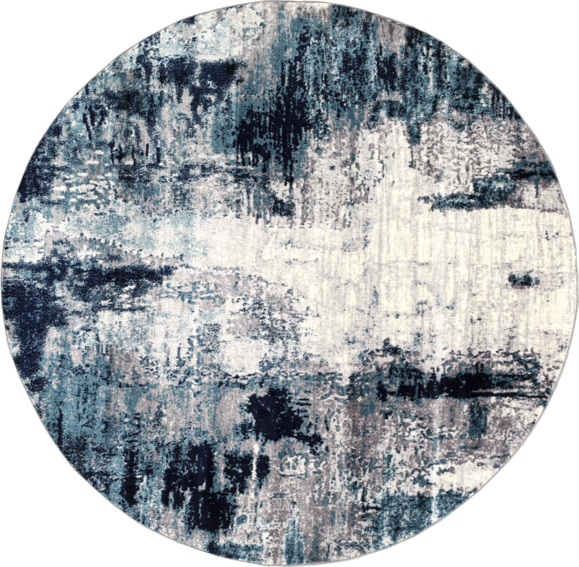 Polvogt I Blue 6'7 Round Rug - Image 1