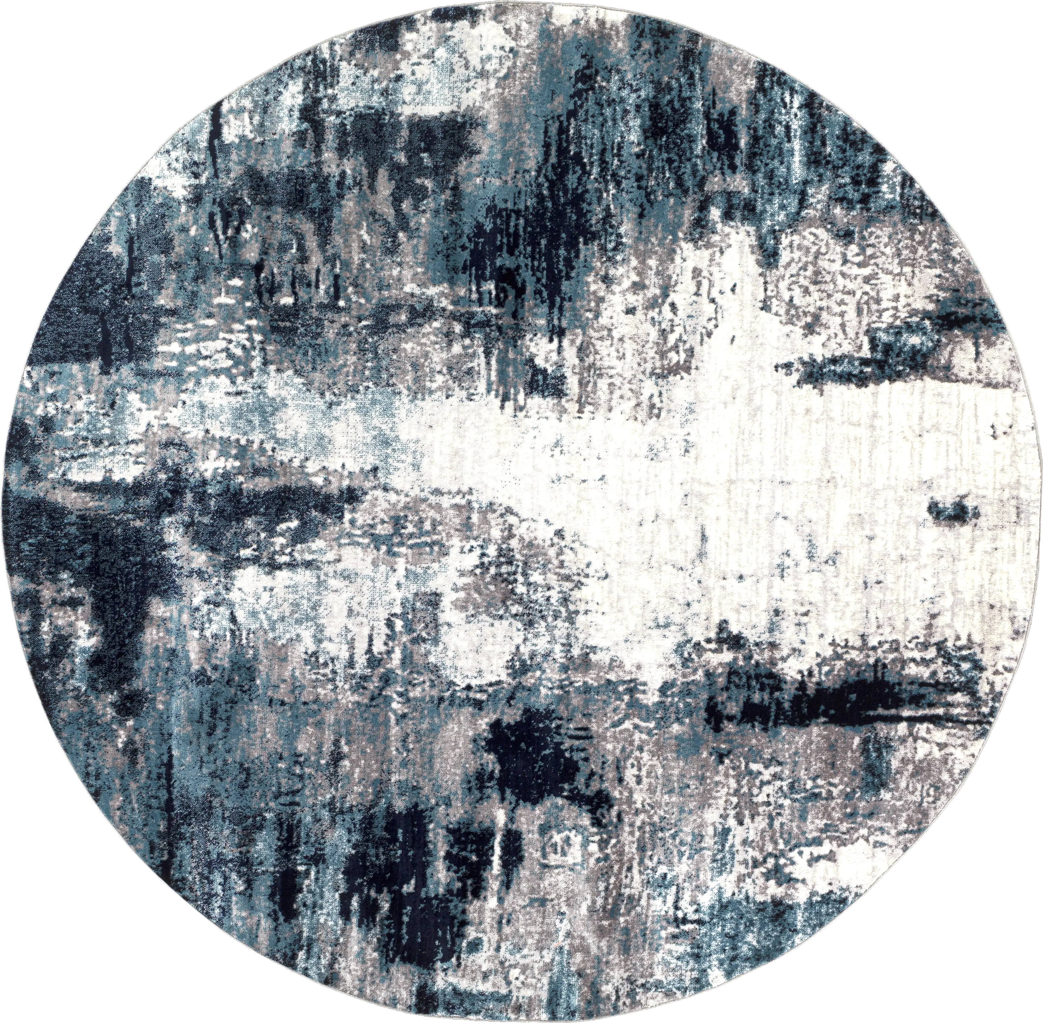 Polvogt I Blue 7'10 Round Rug - Thumbnail - Image 1