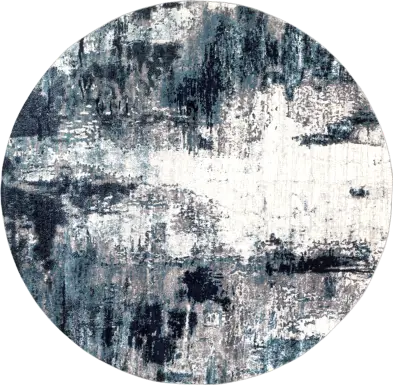 Polvogt I Blue 7'10 Round Rug