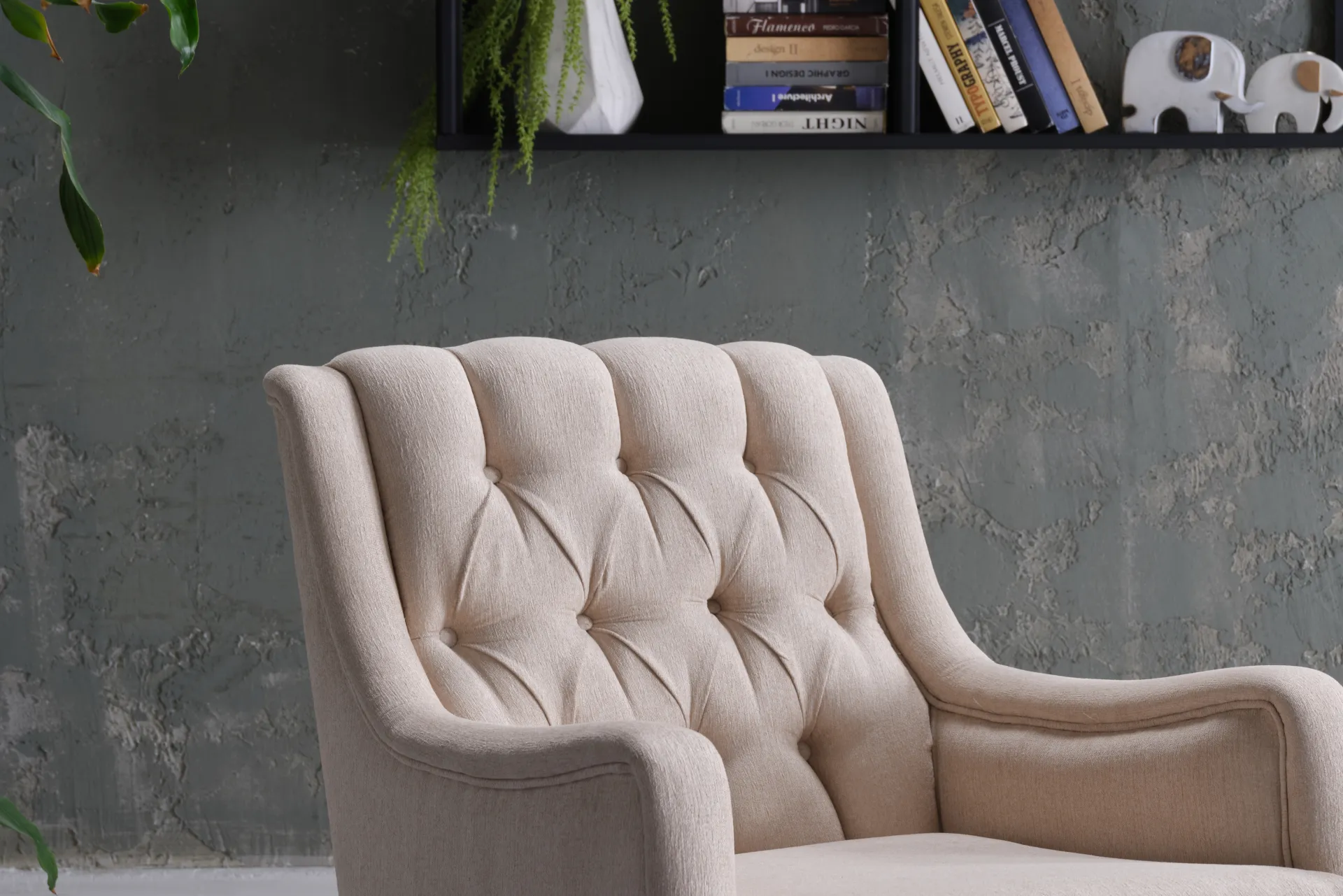 Loston Beige Accent Chair - Image 1