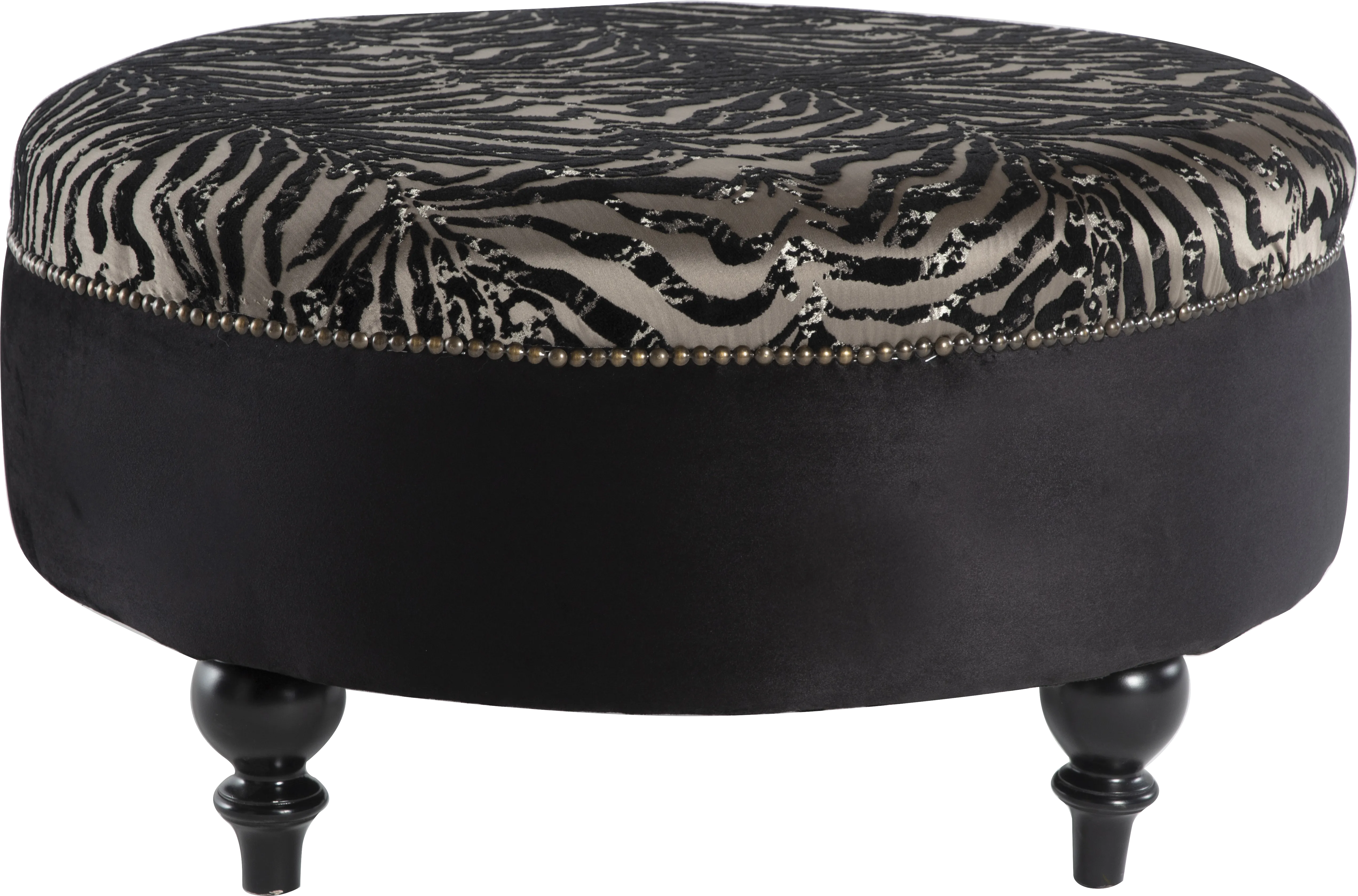 Tovito Black Accent Ottoman - Thumbnail - Image 1