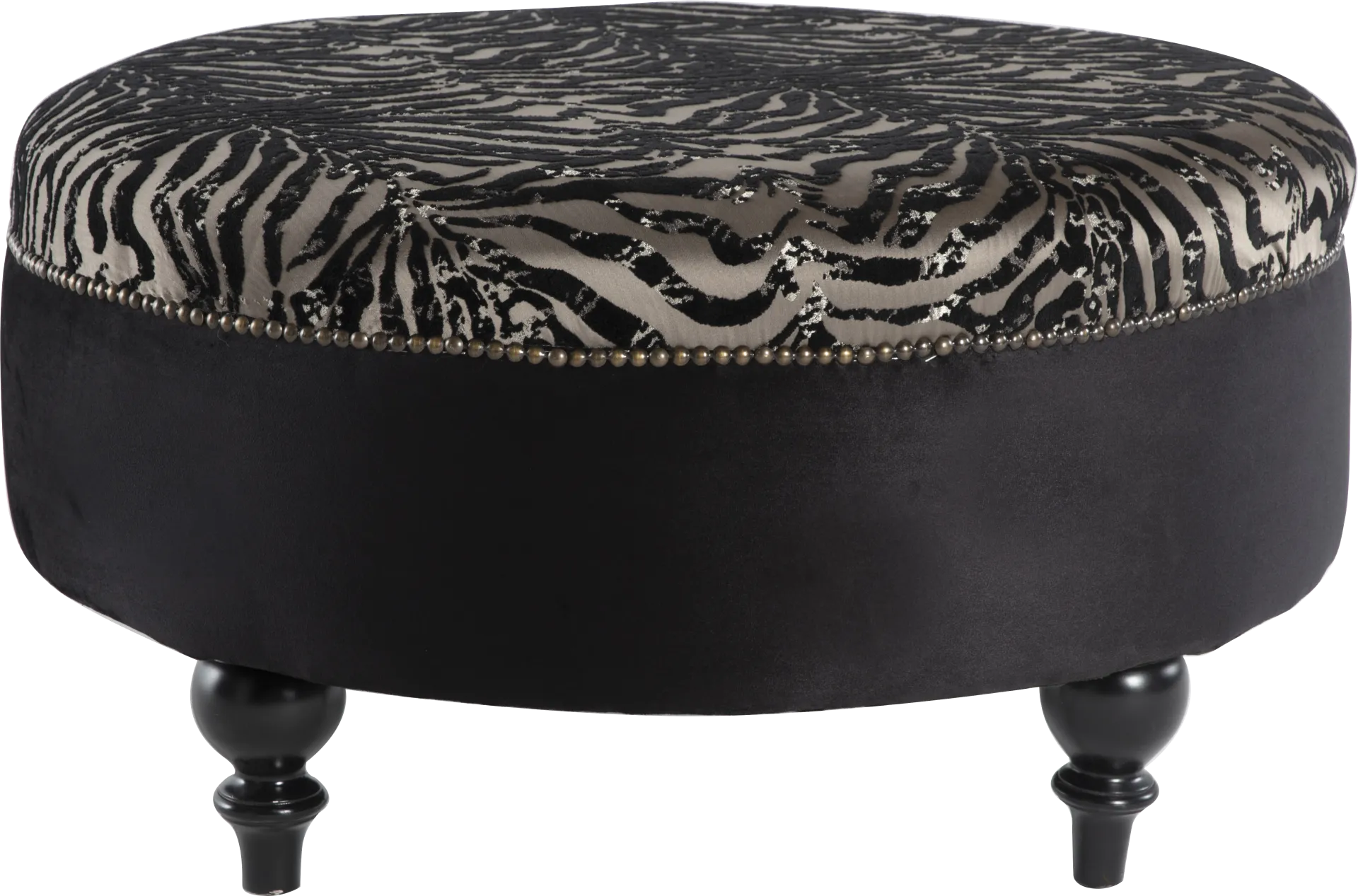 Tovito Black Accent Ottoman - Image 1