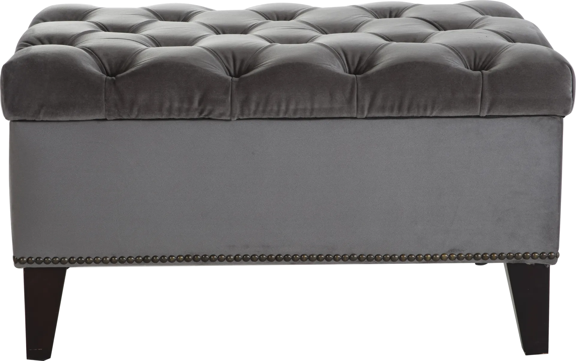 Tumbrel Gray Accent Ottoman - Image 1
