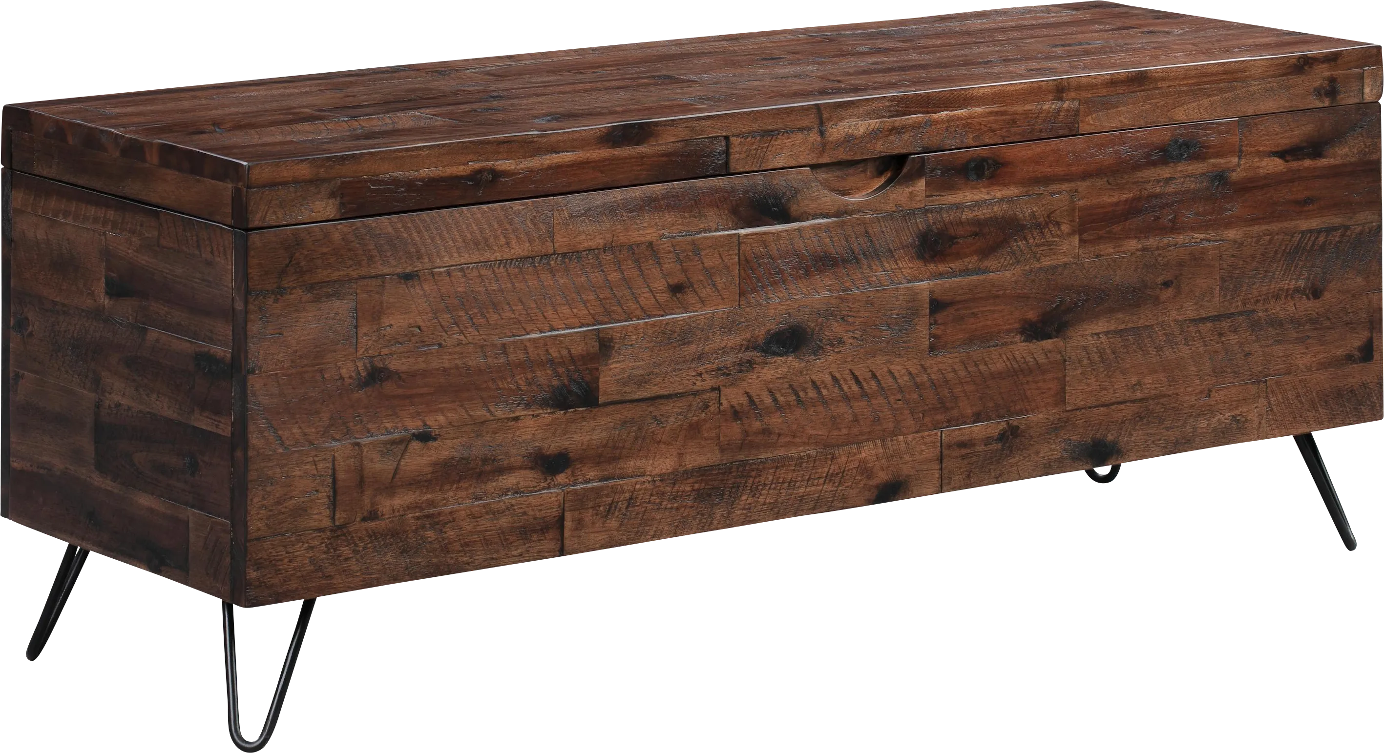 Athalien Brown Storage Bench - Thumbnail - Image 1