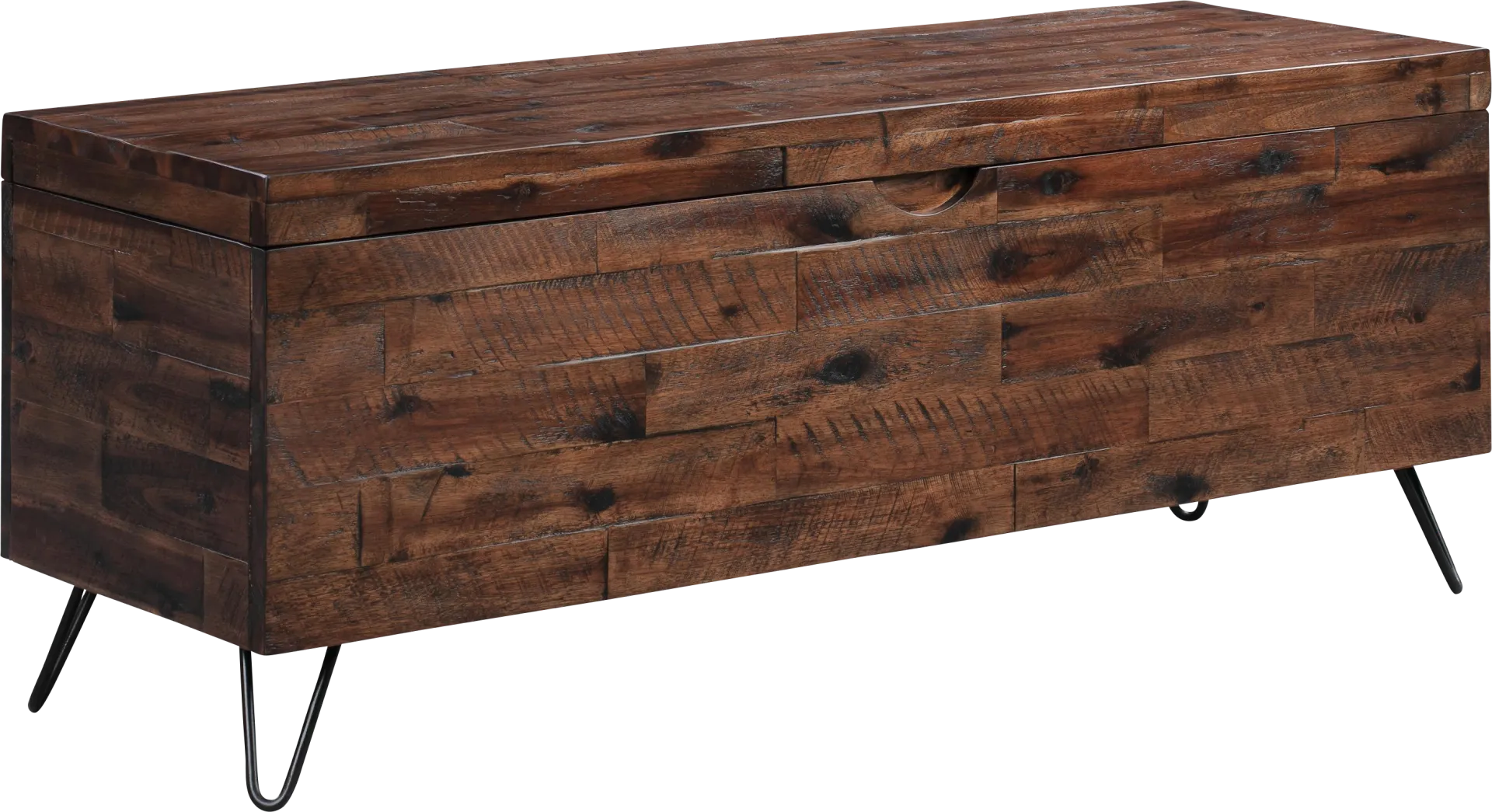 Athalien Brown Storage Bench - Image 1