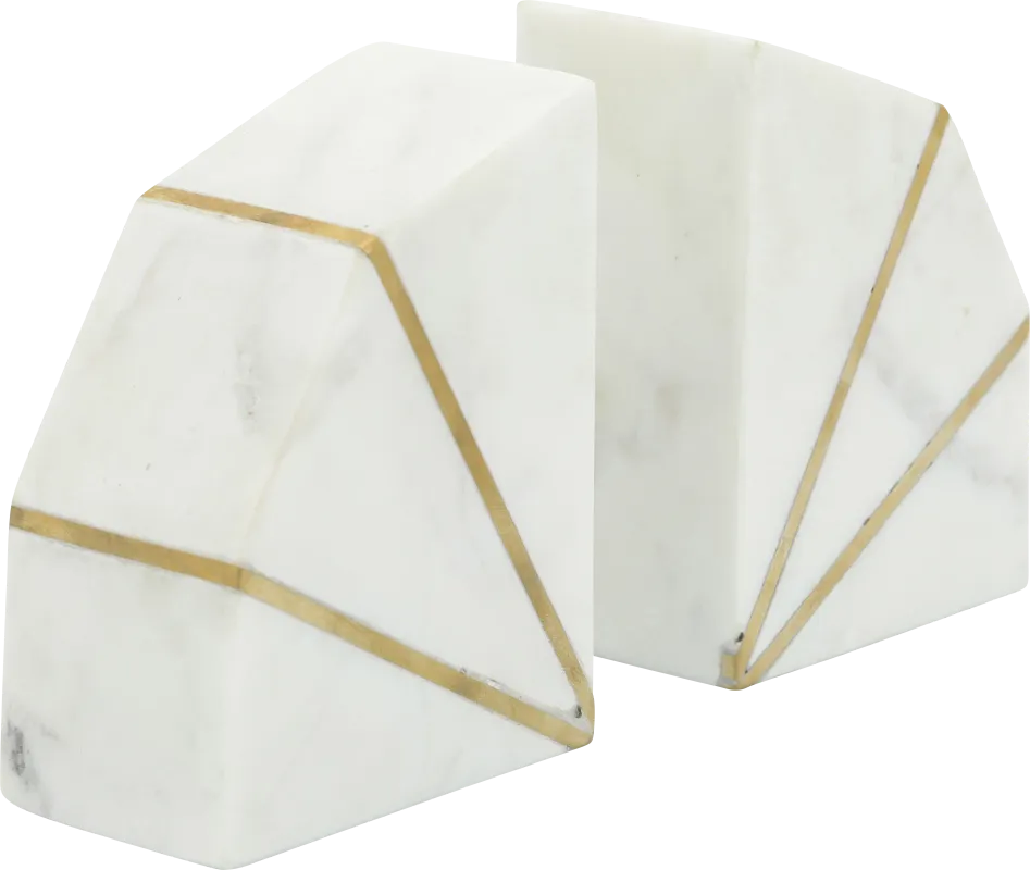 Elginwoods White Bookends