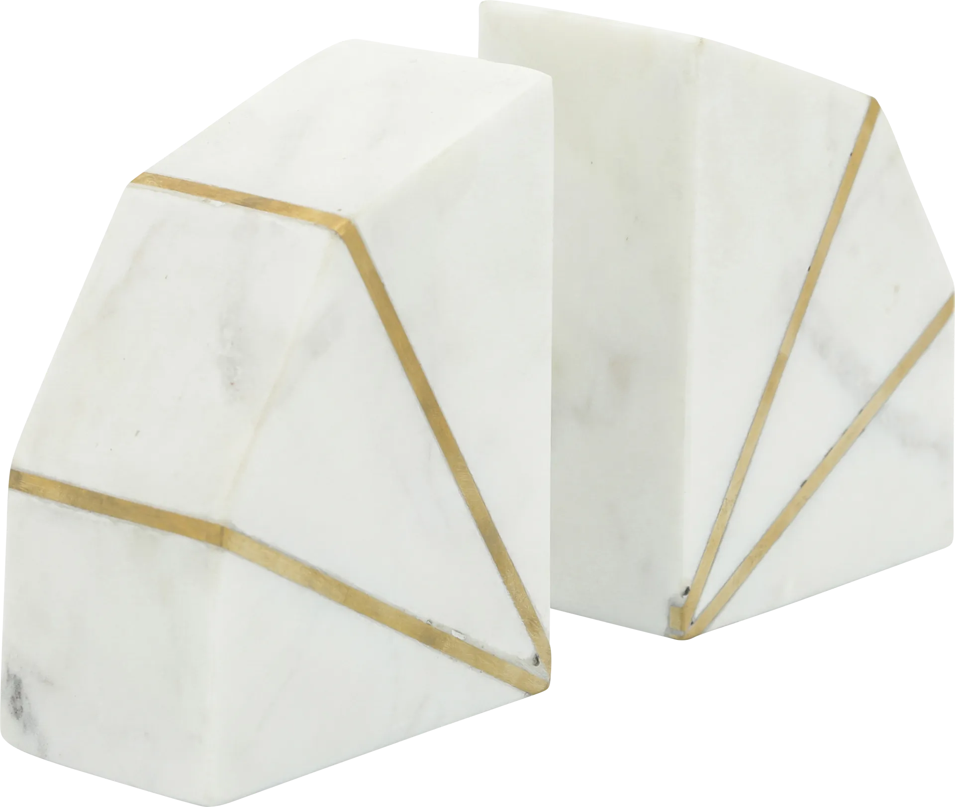 Elginwoods White Bookends - Image 1