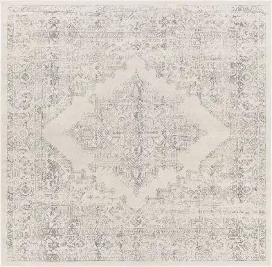 Shinnwood V White 7'10 Square Rug