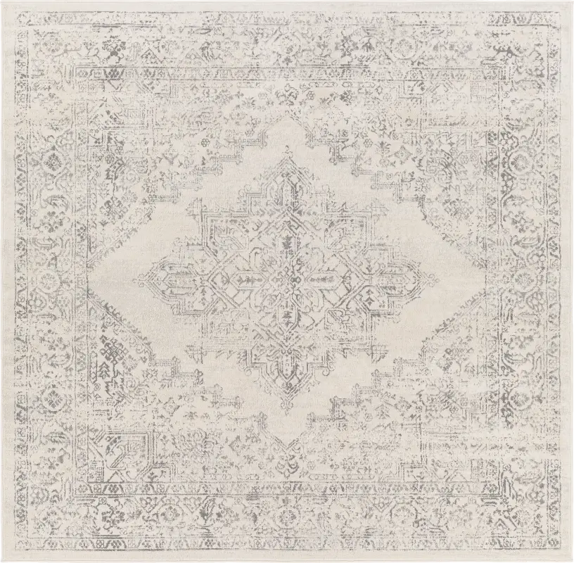 Shinnwood V White 7'10 Square Rug