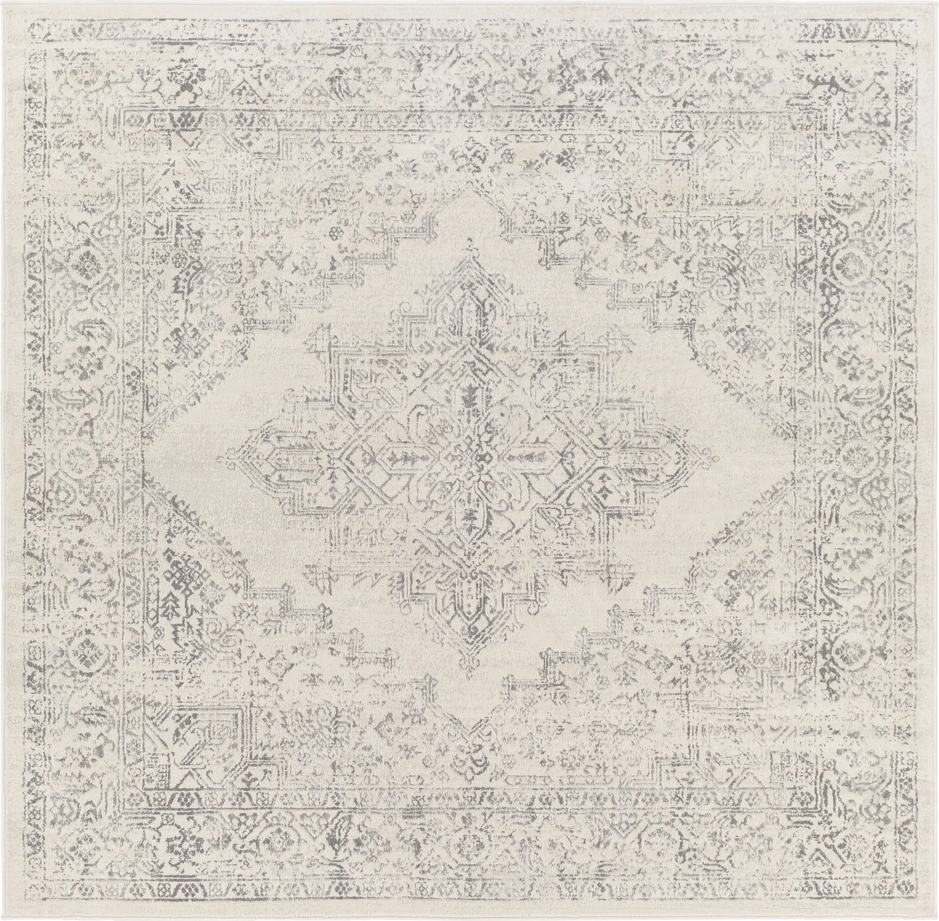 Shinnwood V White 7'10 Square Rug