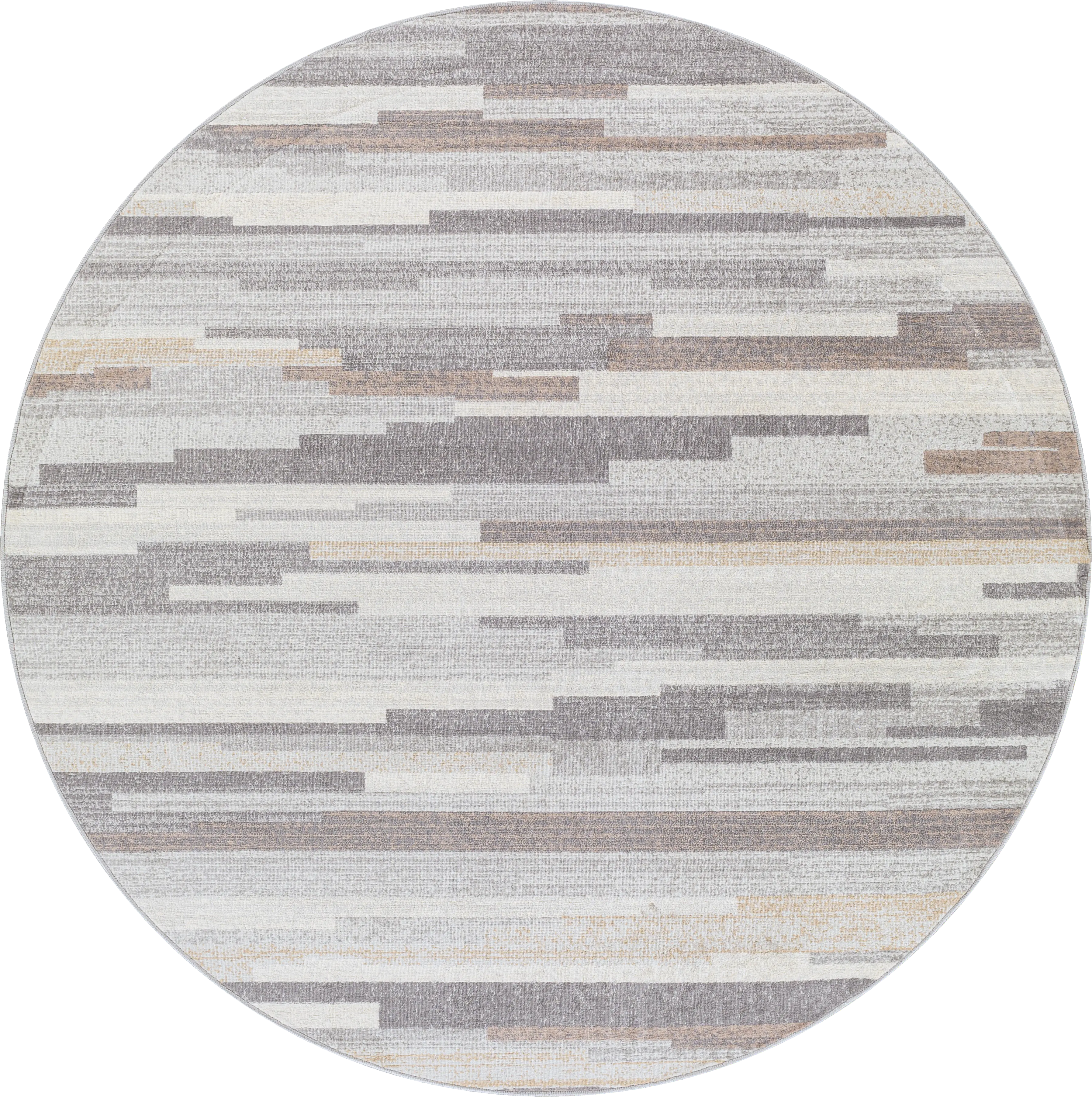 Sherbon I Gray 7'10 Round Rug - Thumbnail - Image 1