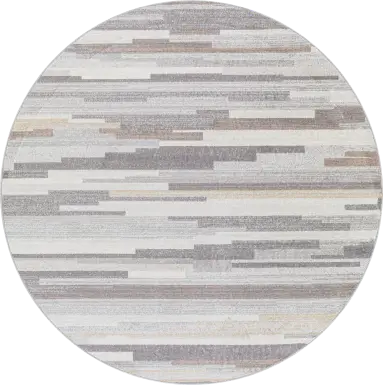 Sherbon I Gray 7'10 Round Rug