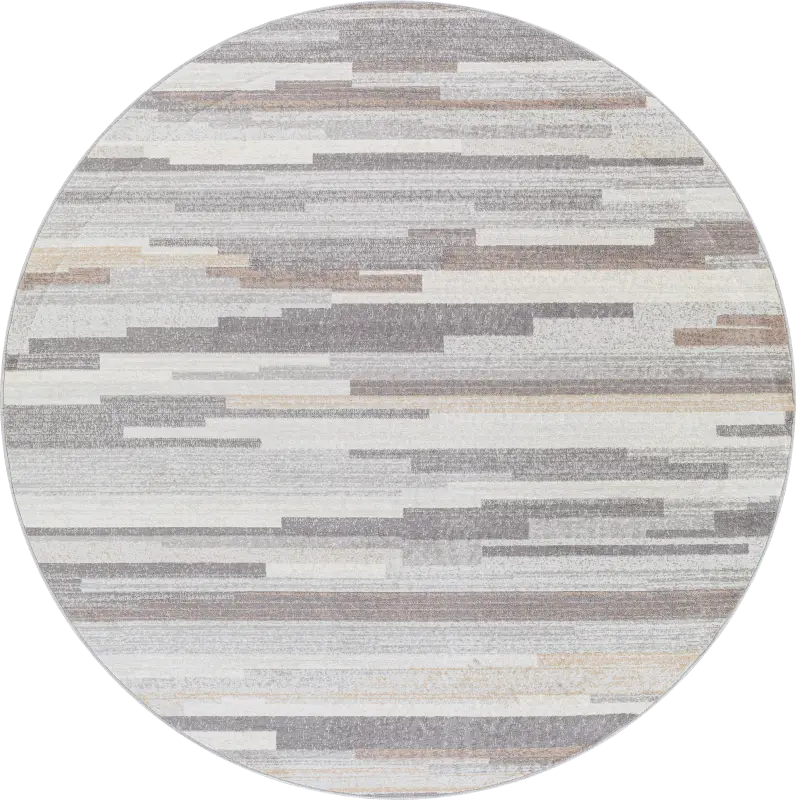 Sherbon I Gray 7'10 Round Rug