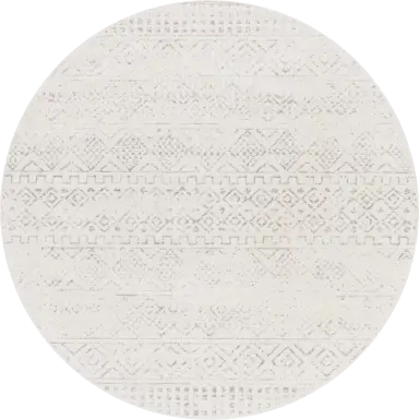 Sharease I Gray 7'10 Round Rug