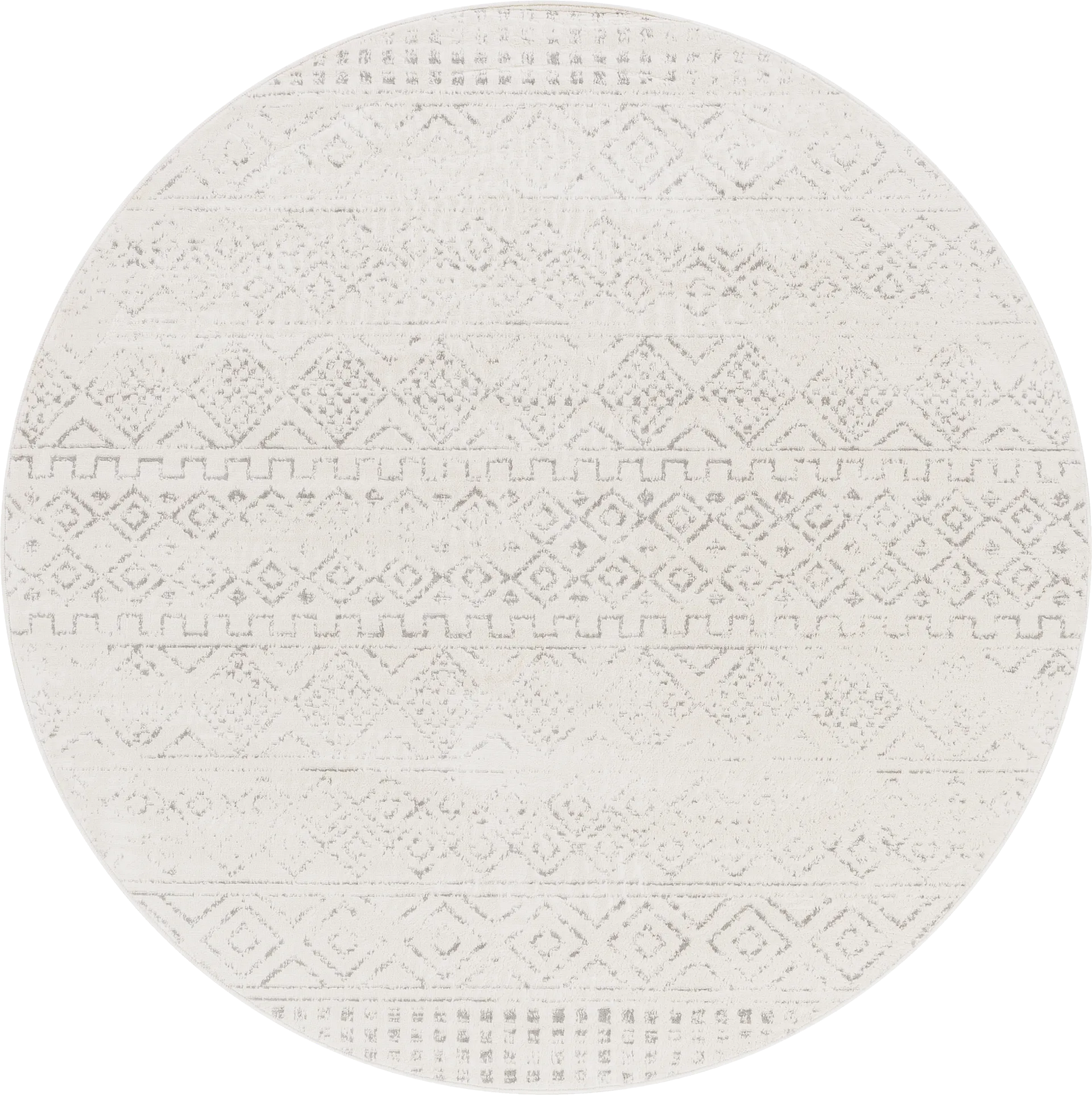 Sharease I Gray 7'10 Round Rug - Image 1