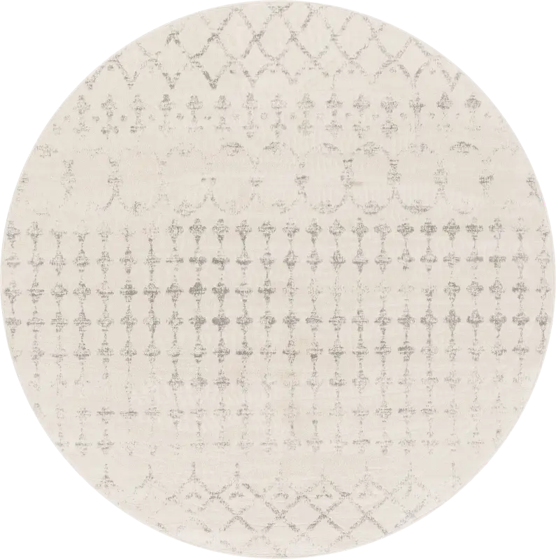 Sharease II Off-White 7'10 Round Rug