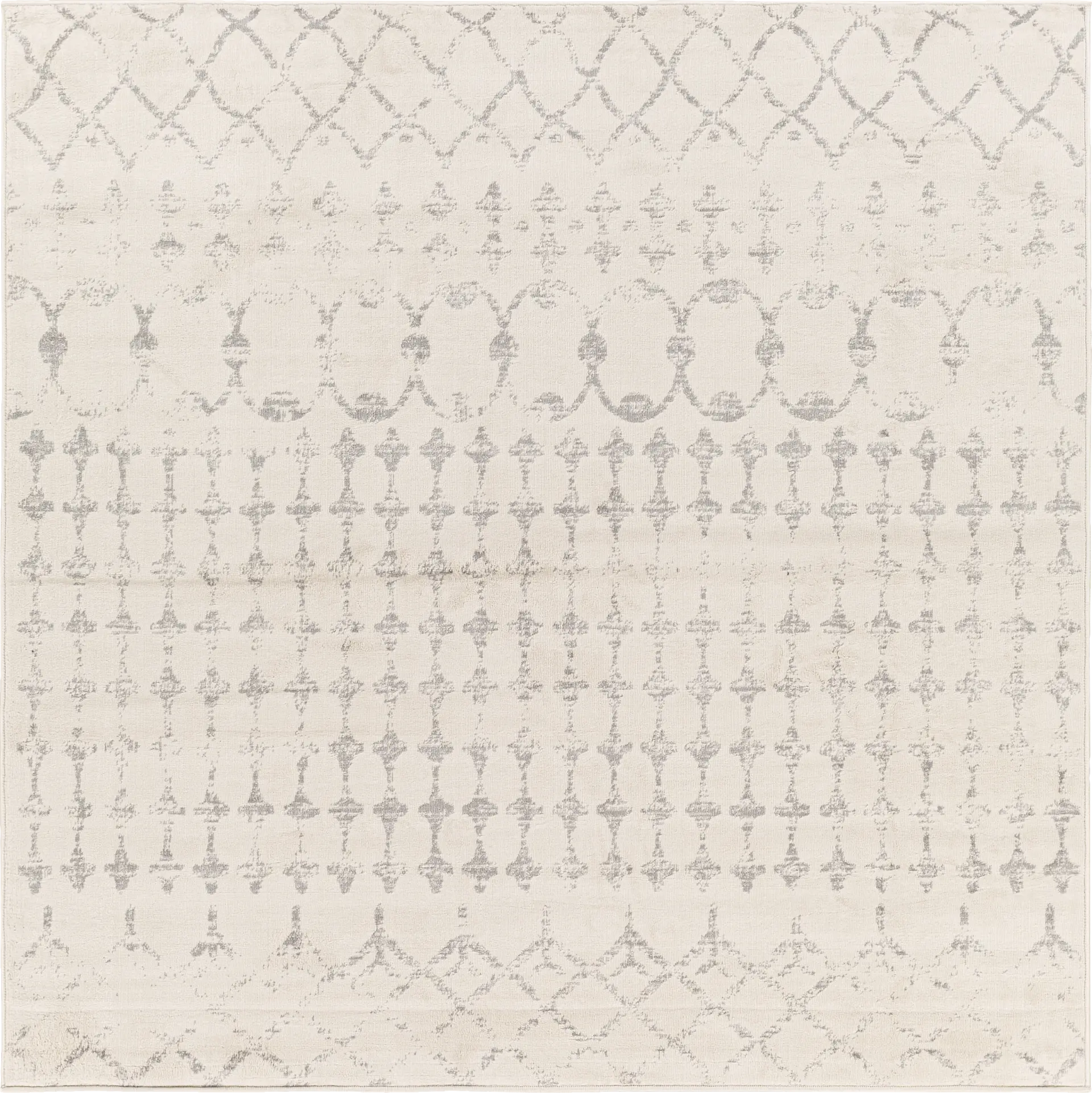Sharease II Off-White 7'10 Square Rug