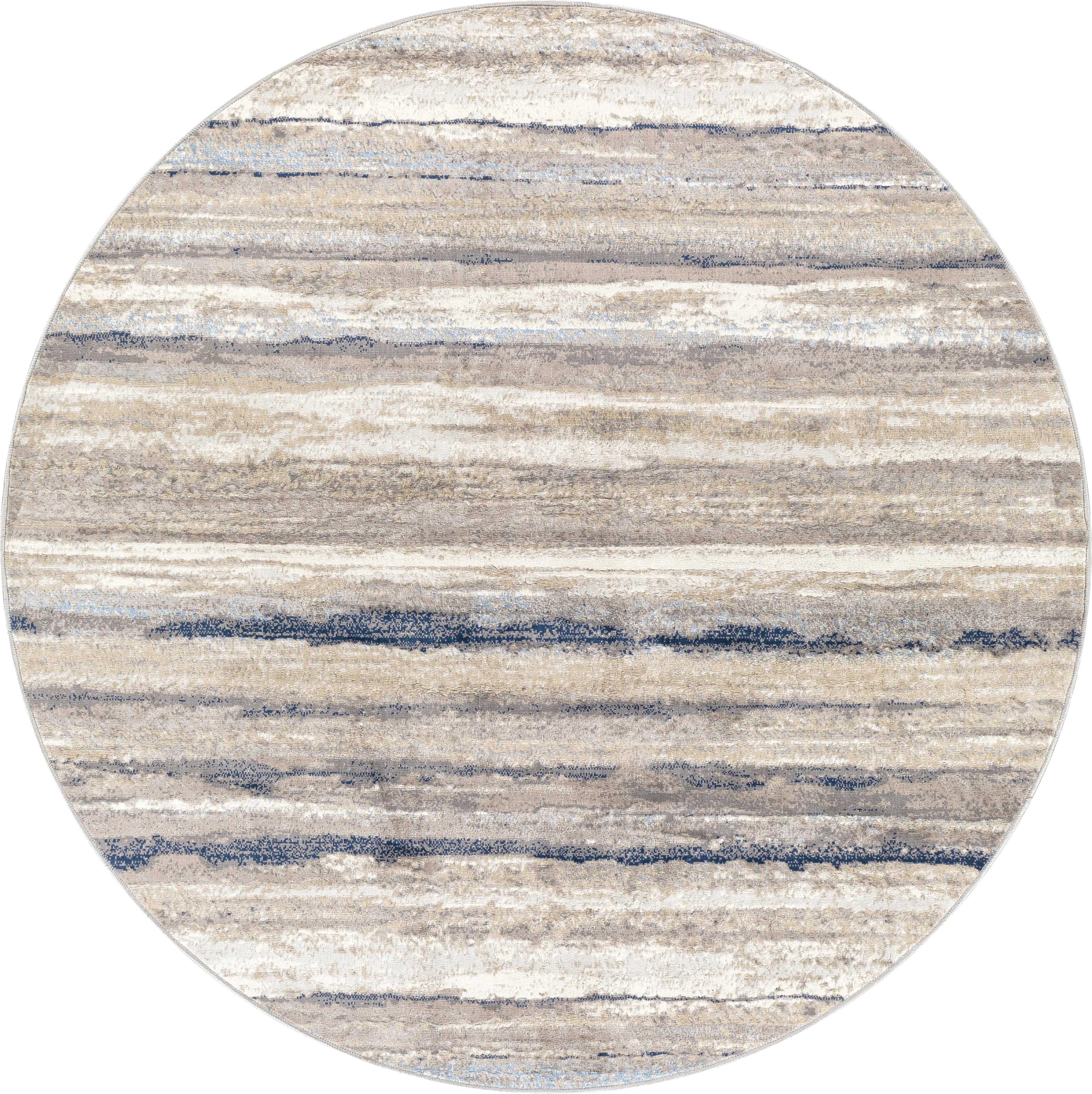 Sharease III Navy 7'10 Round Rug - Thumbnail - Image 1