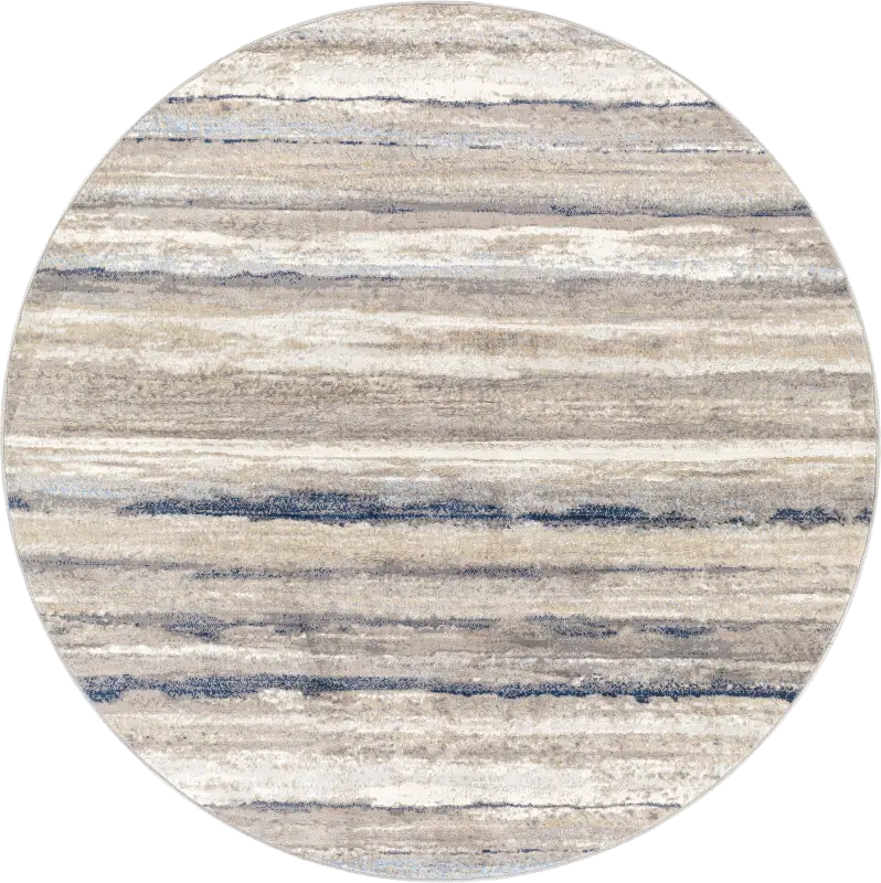 Sharease III Navy 7'10 Round Rug
