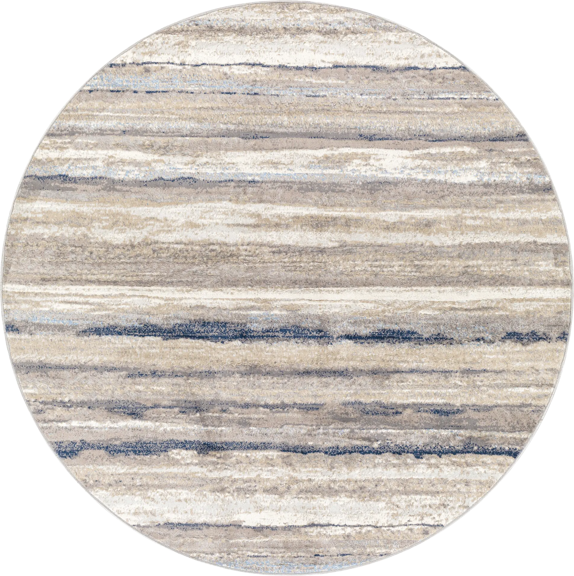 Sharease III Navy 7'10 Round Rug